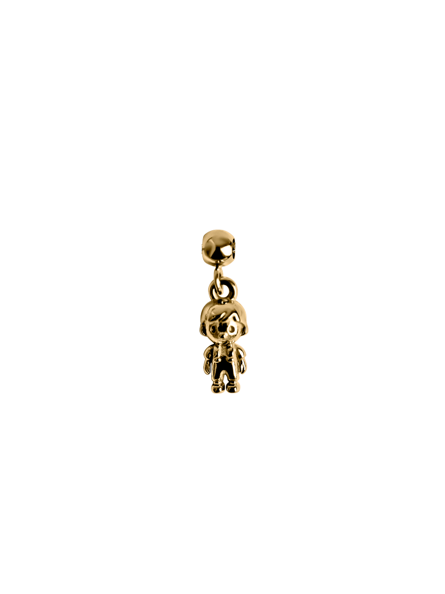 Boy child charm Waterproof 18k gold PVD plated steel