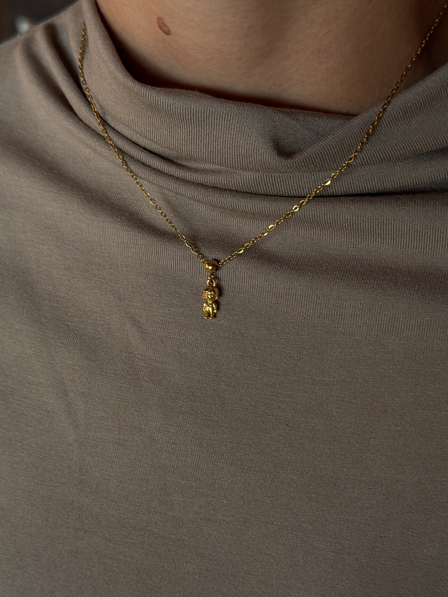 Boy child charm Waterproof 18k gold PVD plated steel