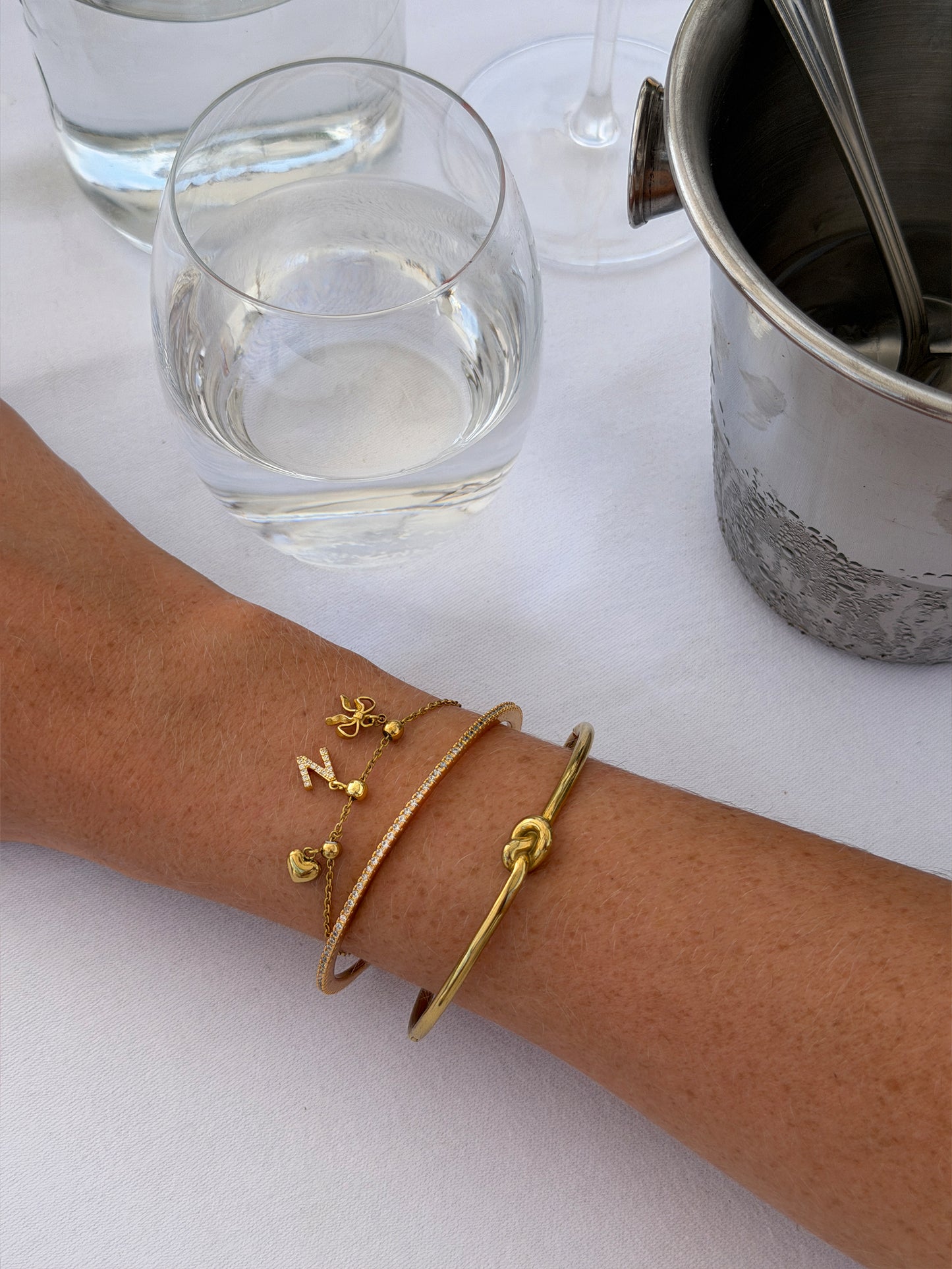 Letter Charms Gold