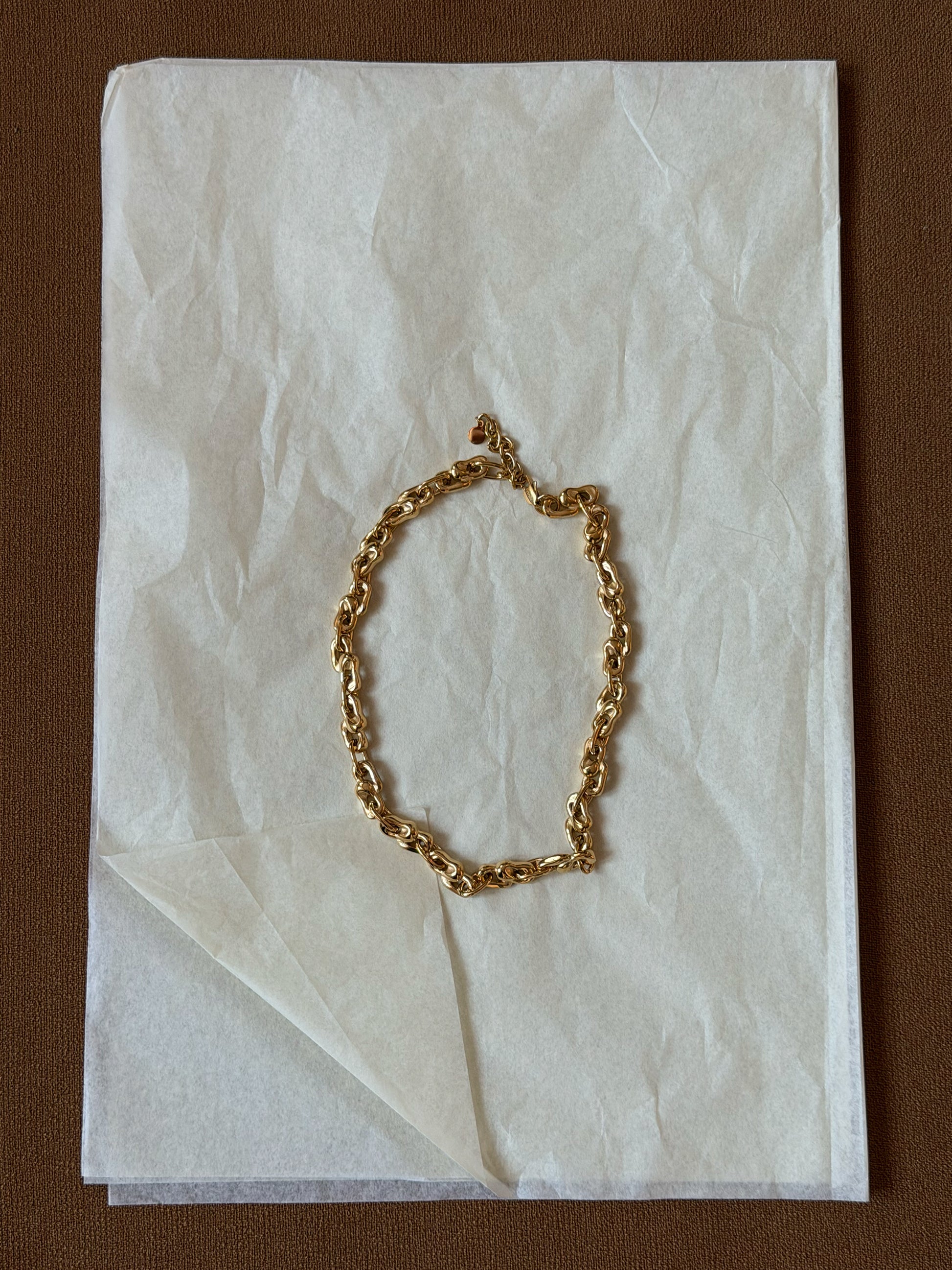 breeze necklace waterproof 18k gold PVD plated steel