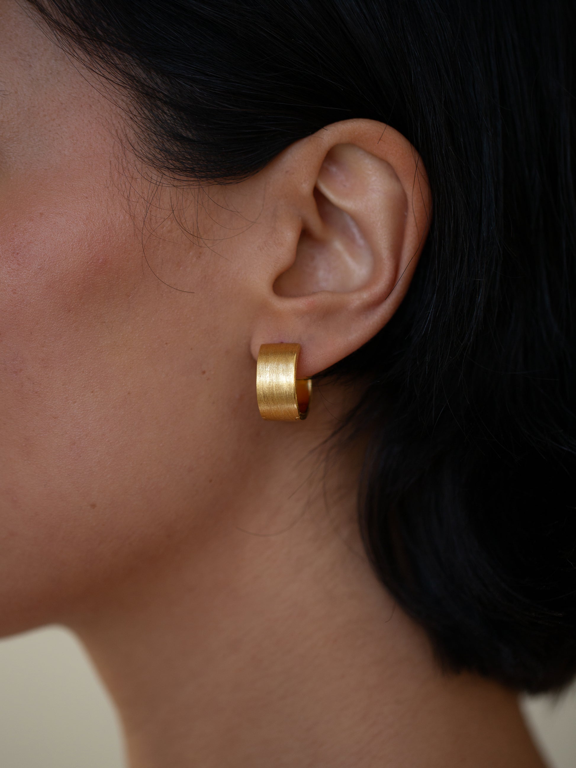 Chunky Hoops 18k gold plated brass