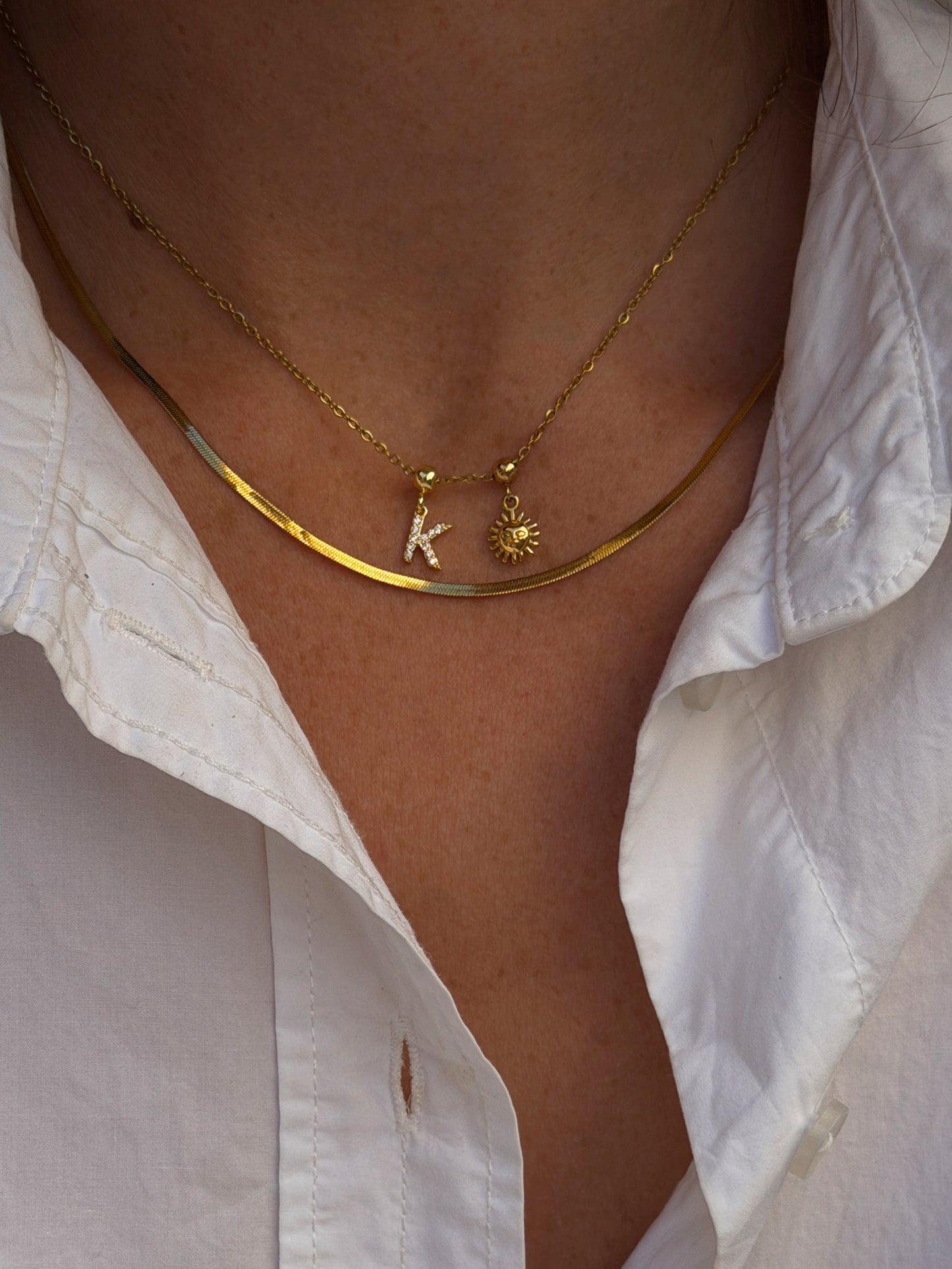 Letter Charms Gold
