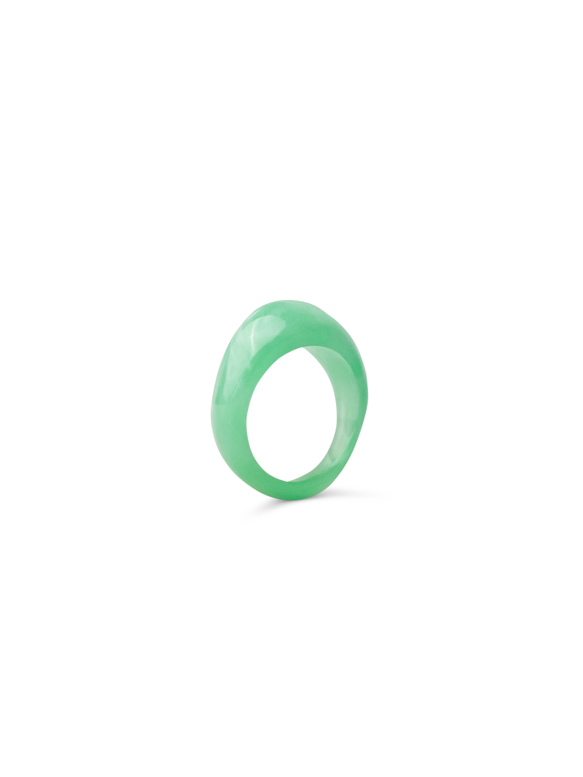 Chunky Resin Ring Green