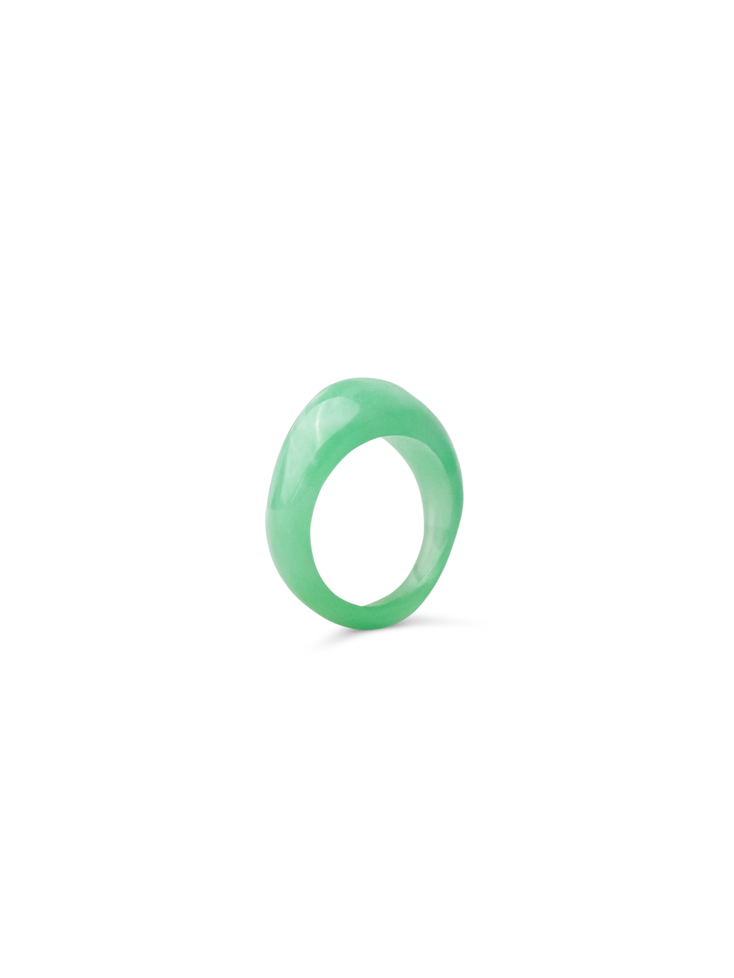 Chunky Resin Ring Green
