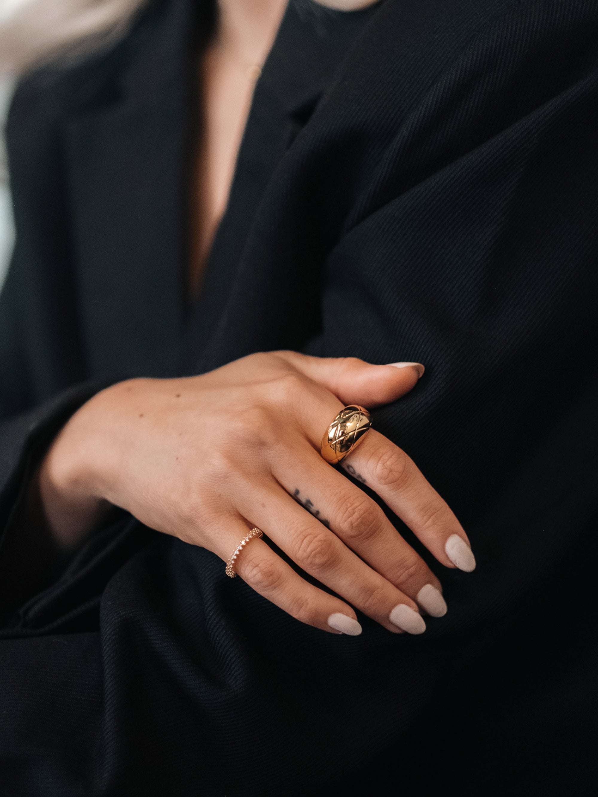 Chunky Ring by Janni Delér 18k gold plated brass