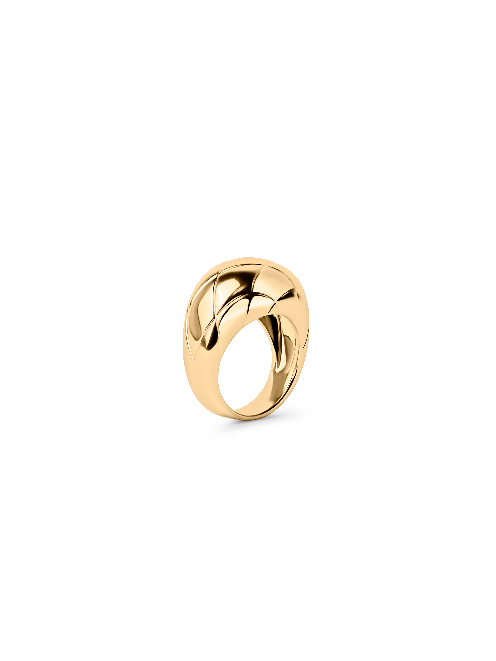 Chunky Ring by Janni Delér 18k gold plated brass