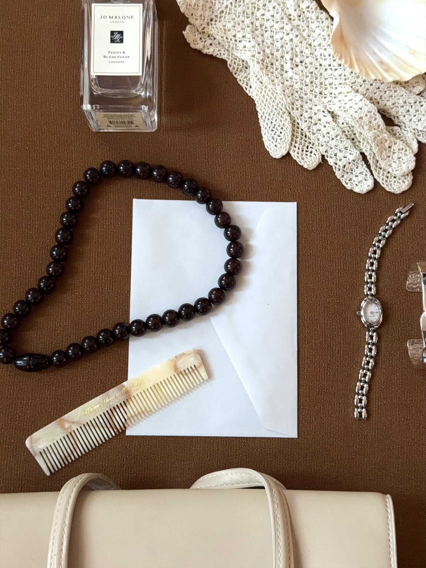 Cocoa Beaded Necklace