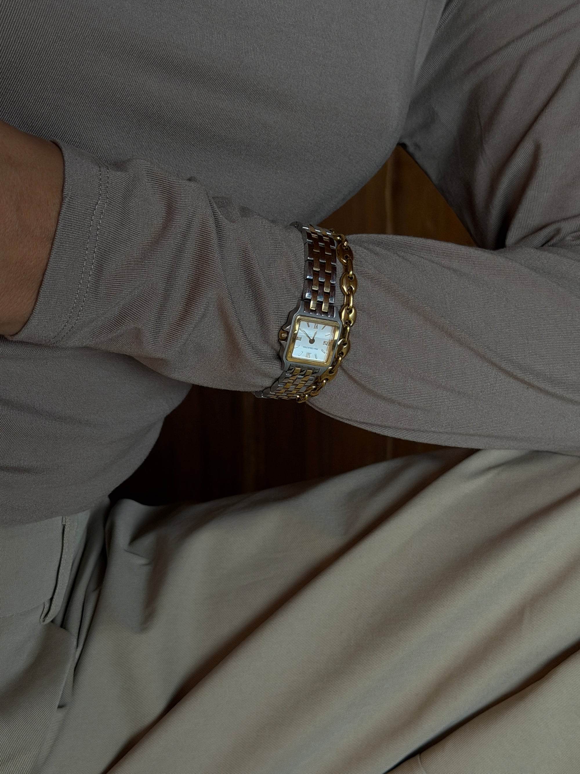 coffee bean bracelet Waterproof 18k gold PVD plated steel