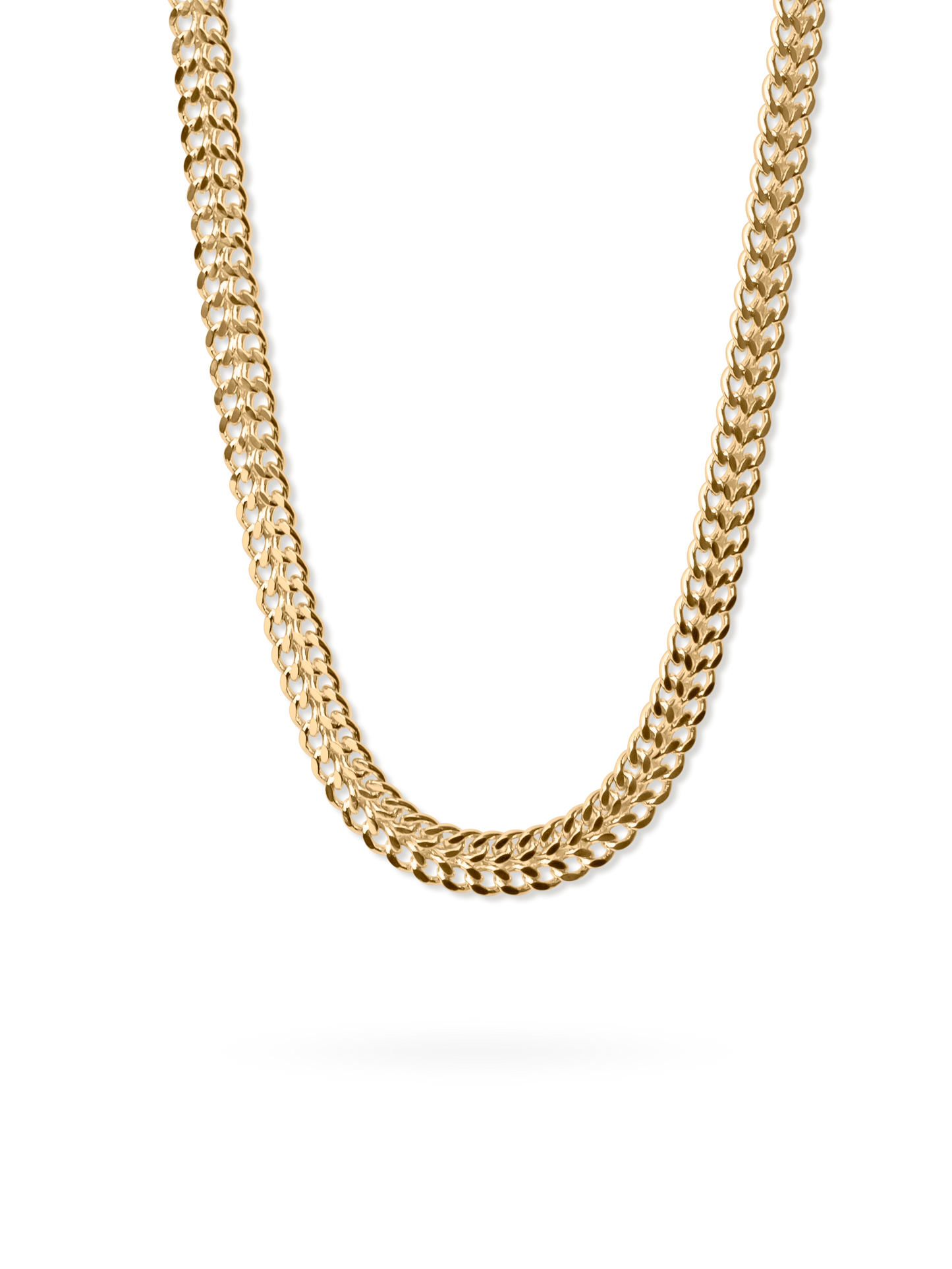 Double Curb Chain Necklace