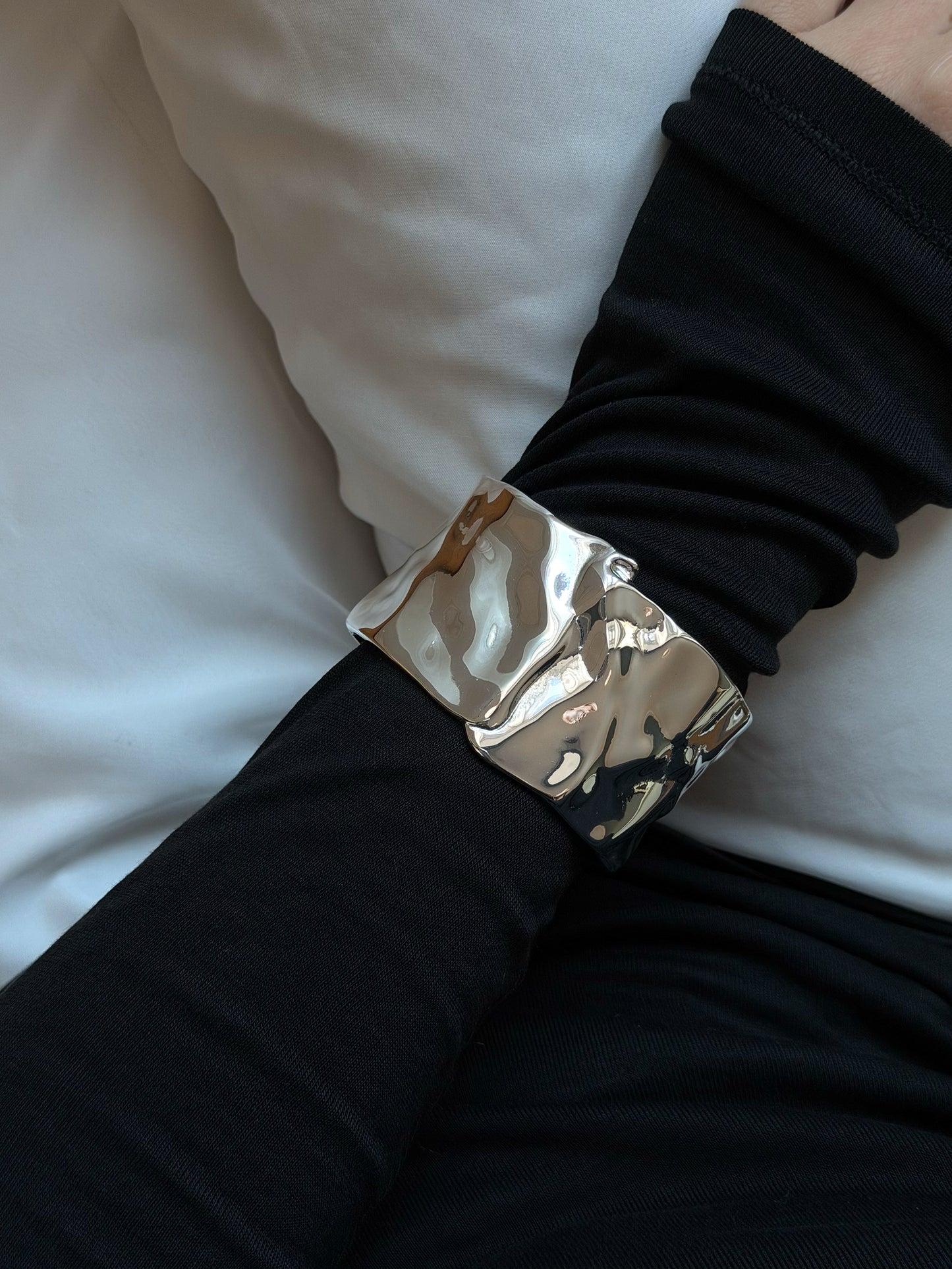 Dune Cuff Bracelet Silver