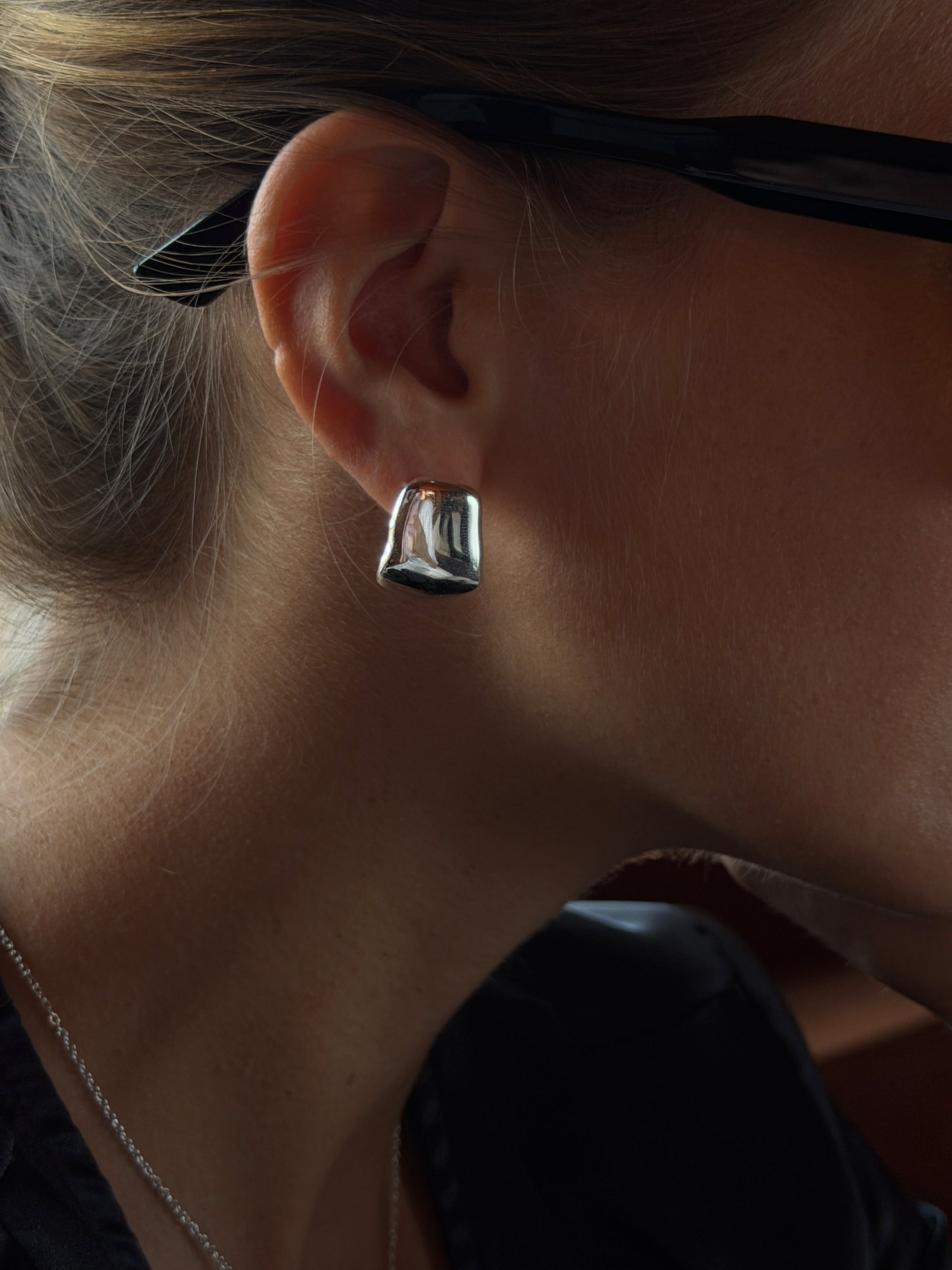 Dune Earrings 925 silver plated steel