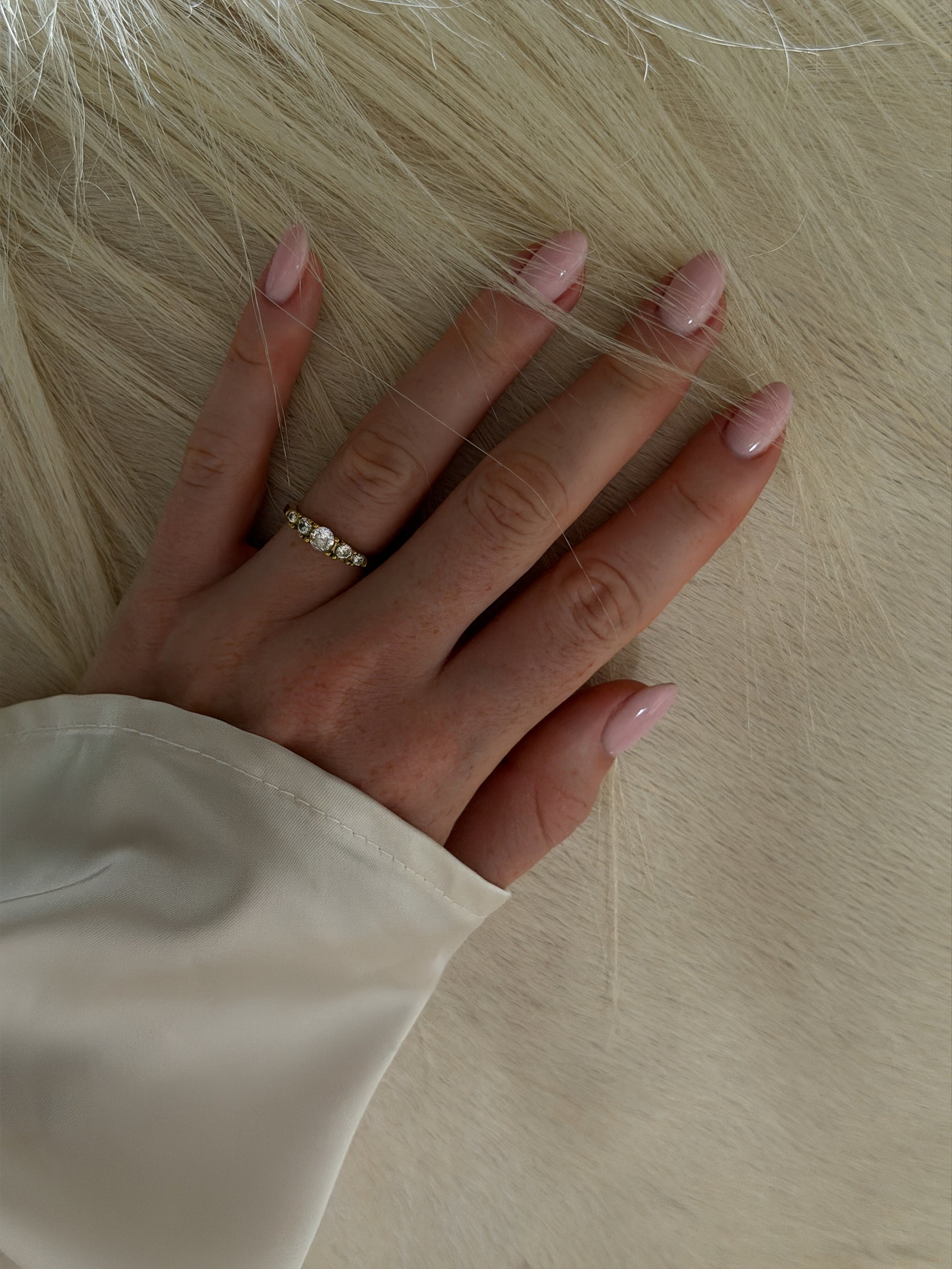 essence ring Waterproof 18k gold PVD plated steel 