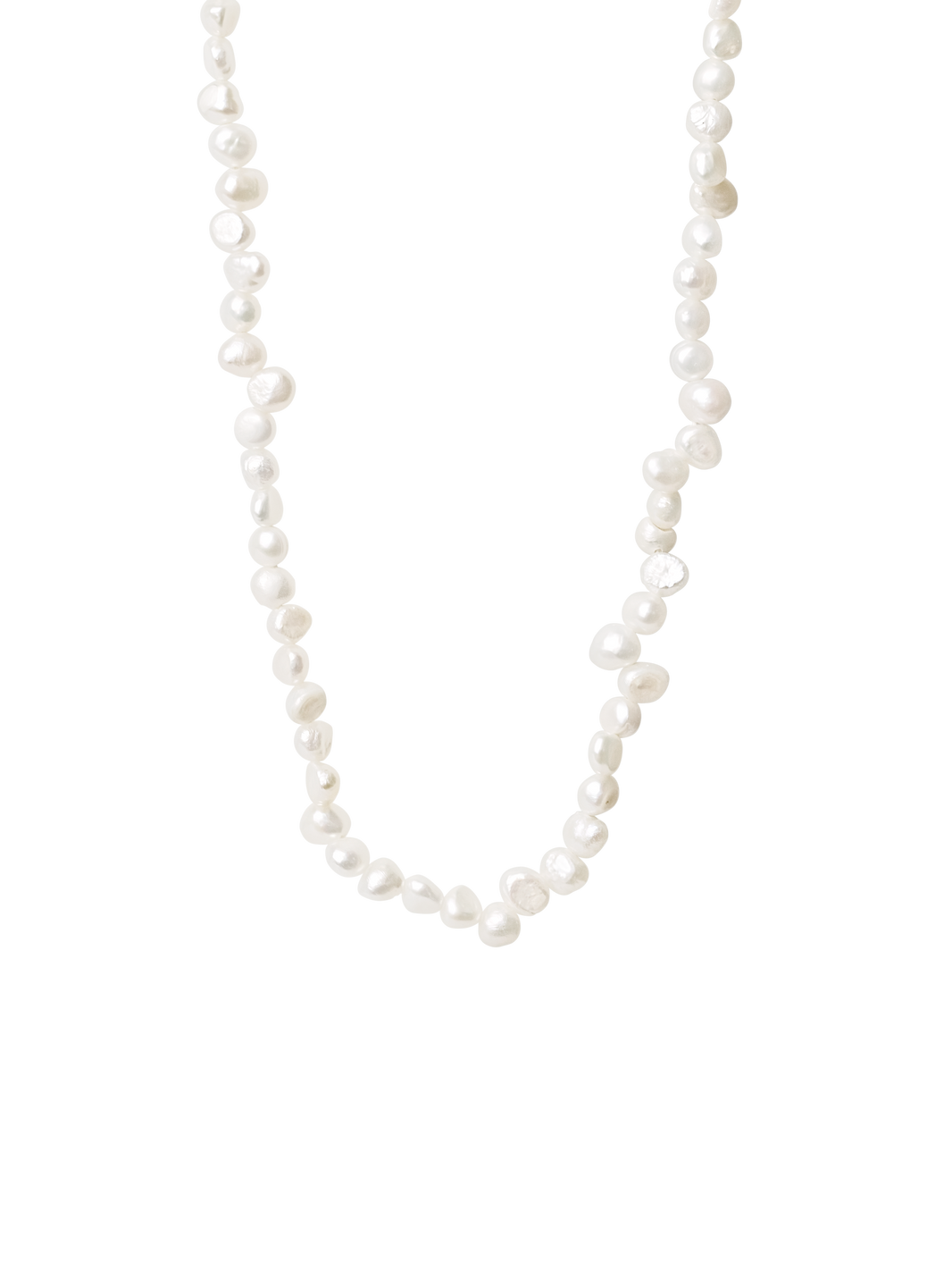 Necklace made of chunky irregular freshwater pearls