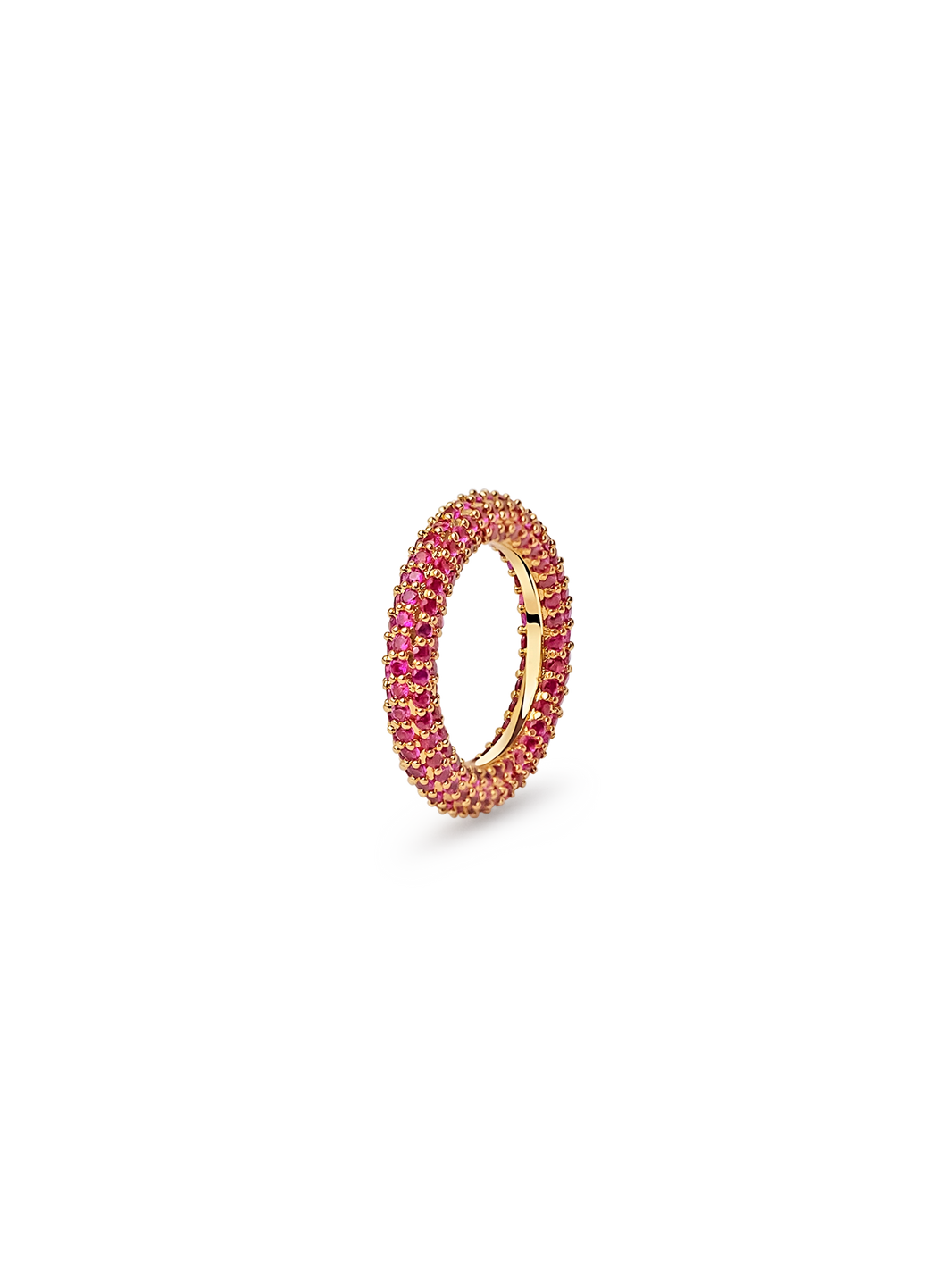 Fuchsia Pave Ring