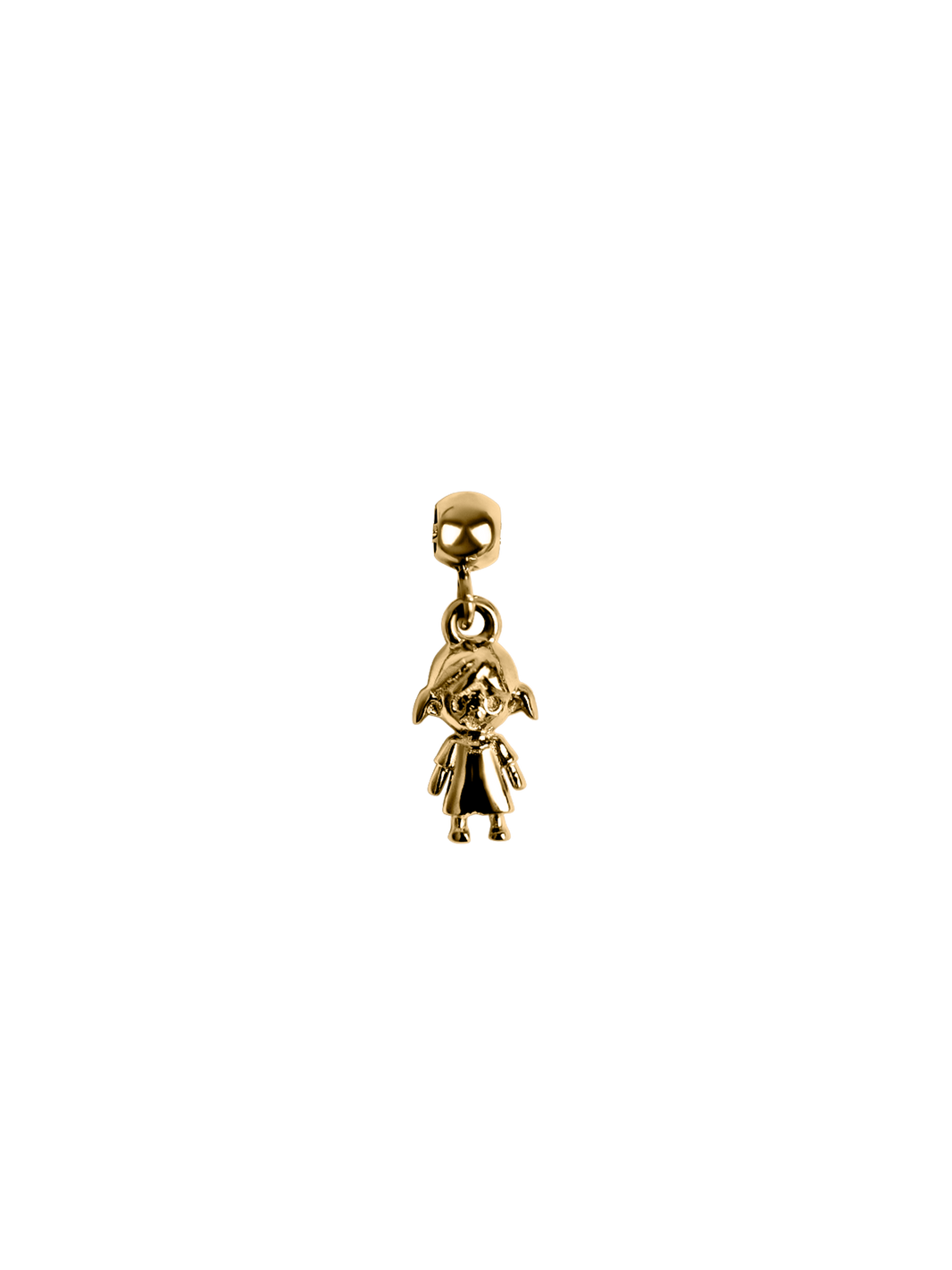 Girl child charm Waterproof 18k gold PVD plated steel