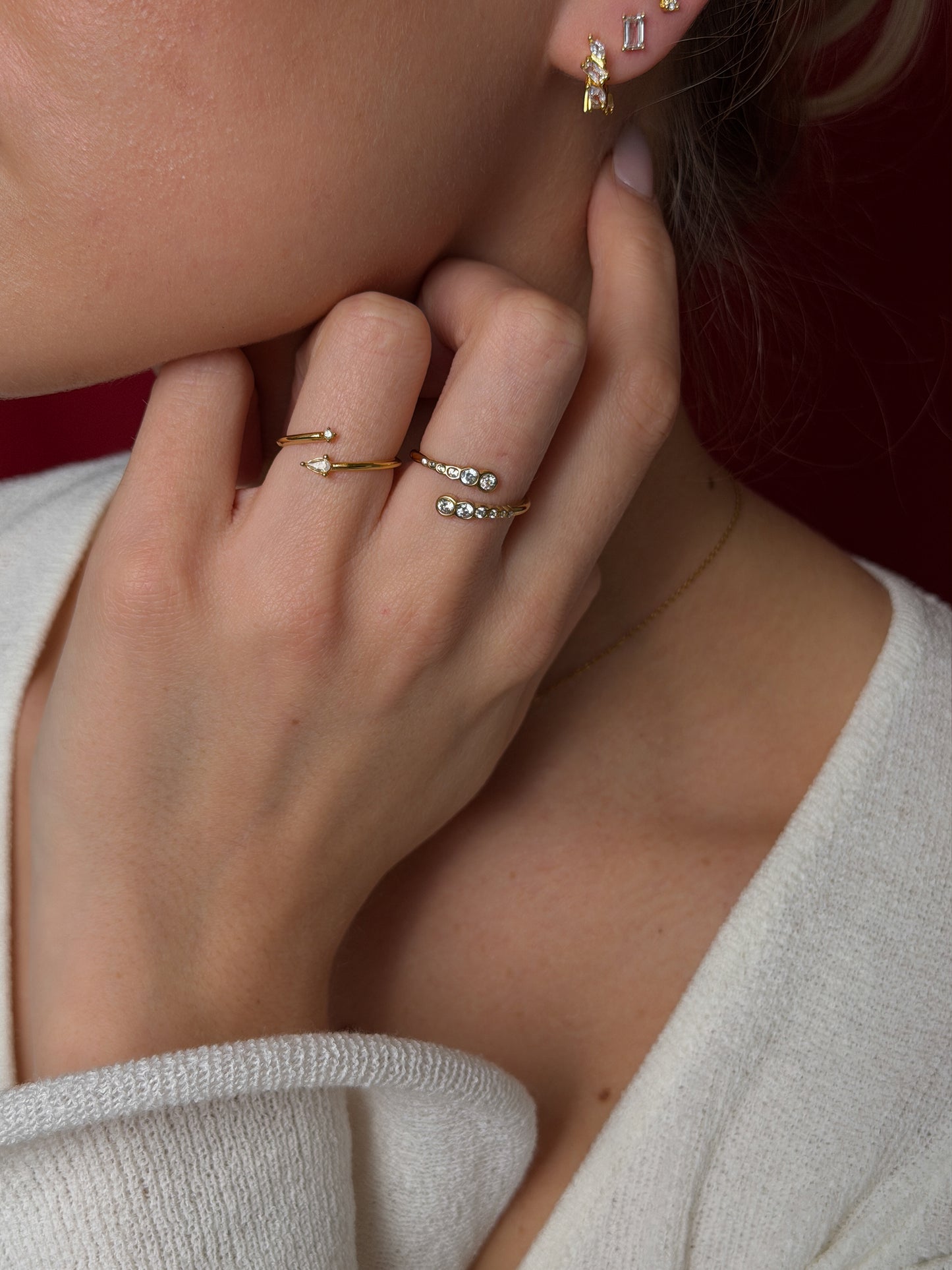 Adjustable Mini Drop Ring