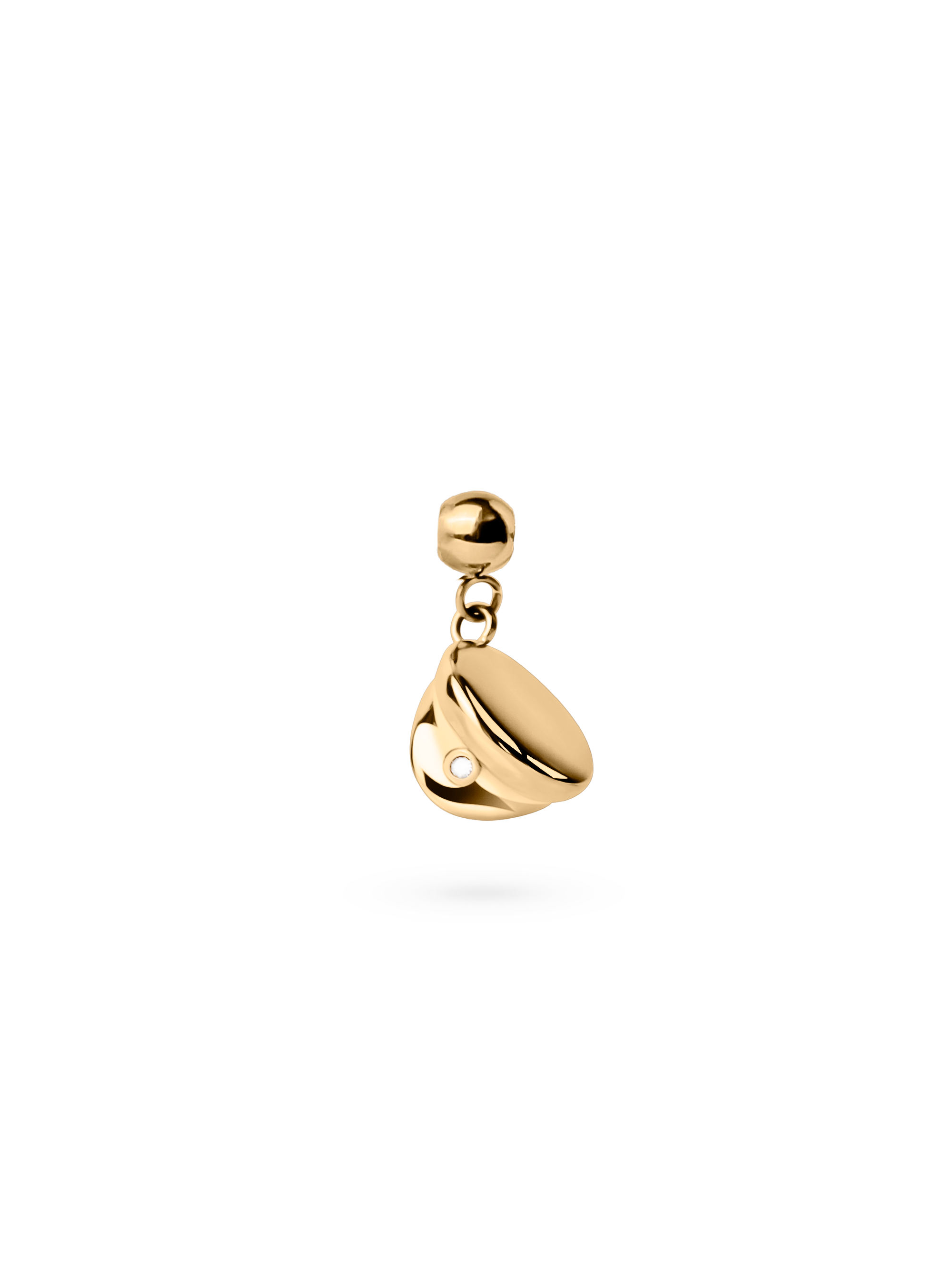 graduation hat charm Waterproof 18k gold PVD plated steel