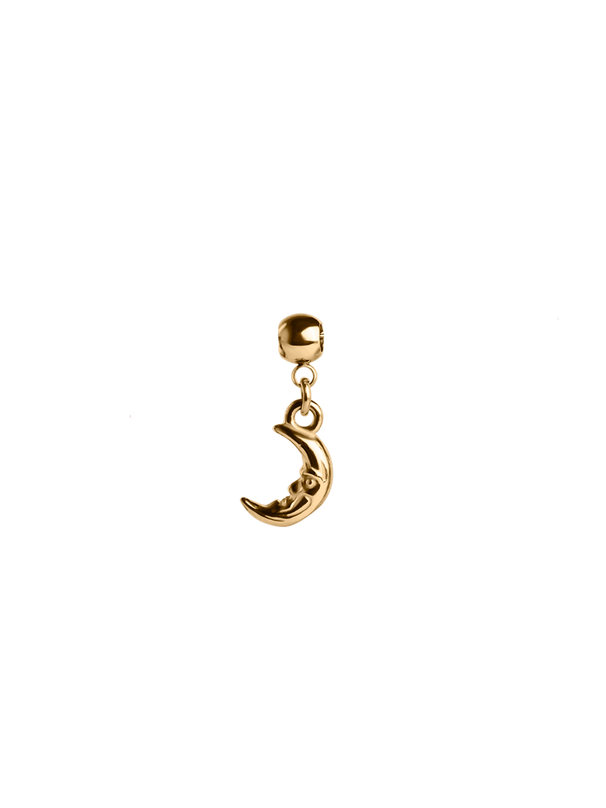 half moon charm waterproof 18k gold PVD plated steel