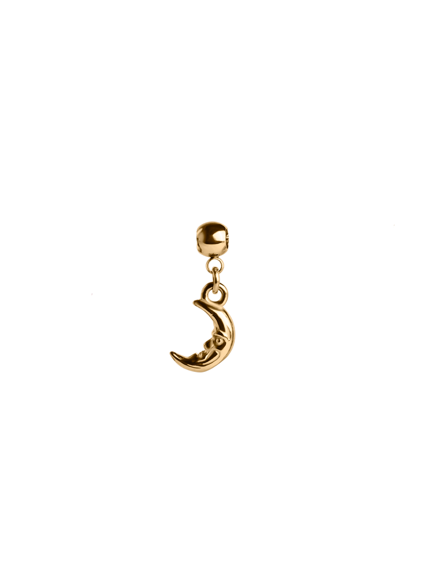 half moon charm waterproof 18k gold PVD plated steel