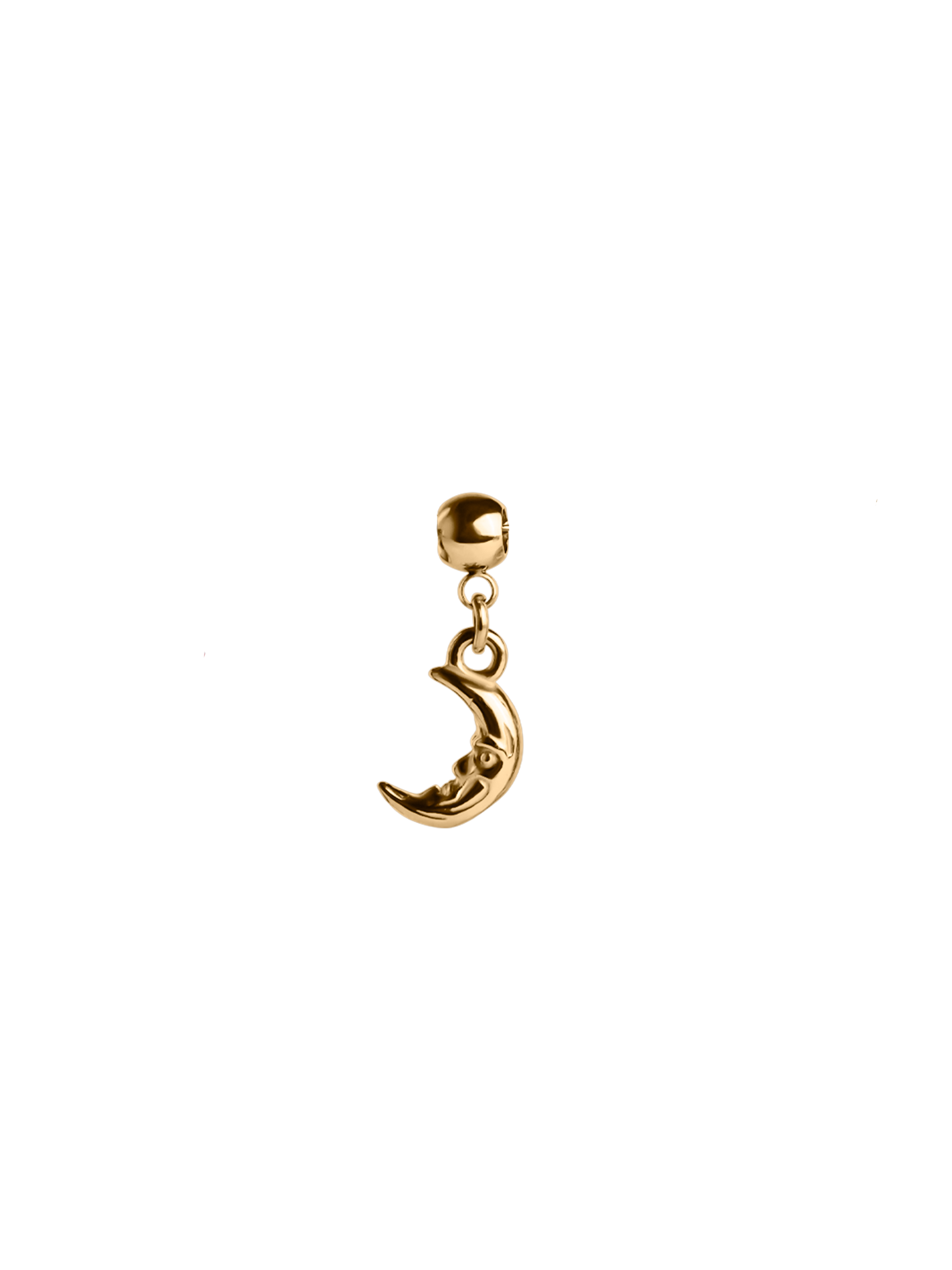 half moon charm waterproof 18k gold PVD plated steel