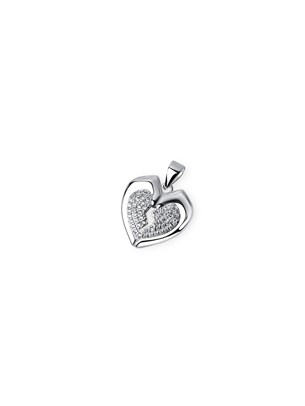 happy or broken pendant 100% sterling silver