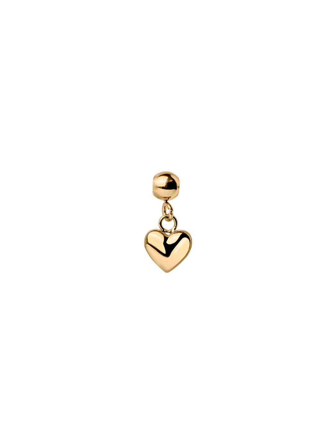 Heart Charm in Waterproof 18K gold PVD plating