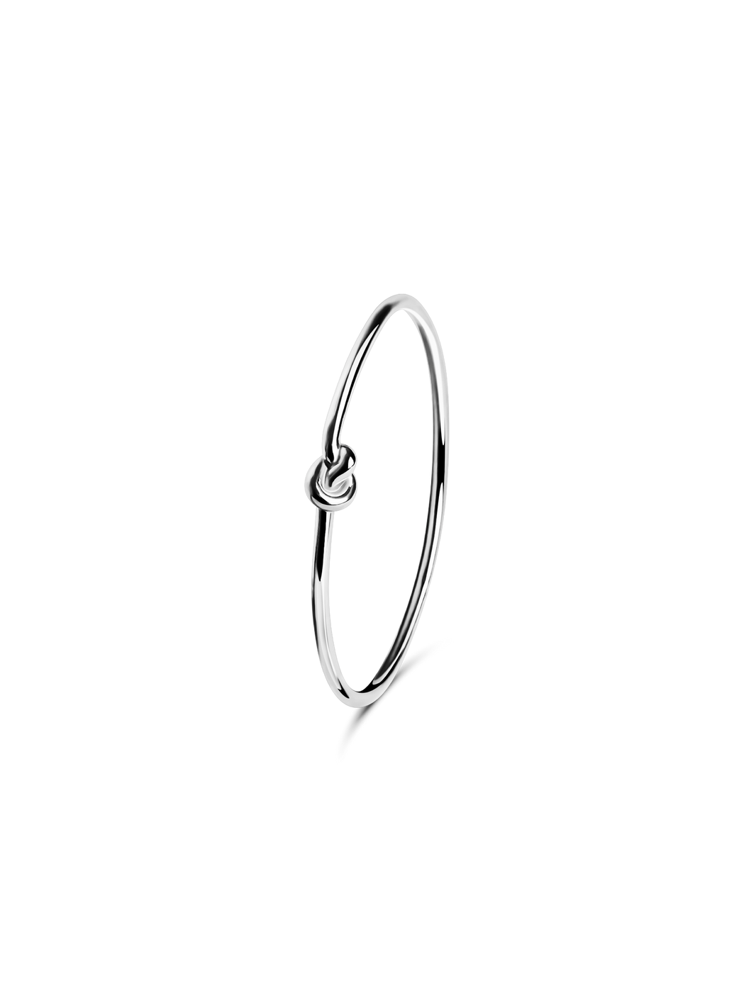 knot bangle bracelet 925 silver plated stainless steel