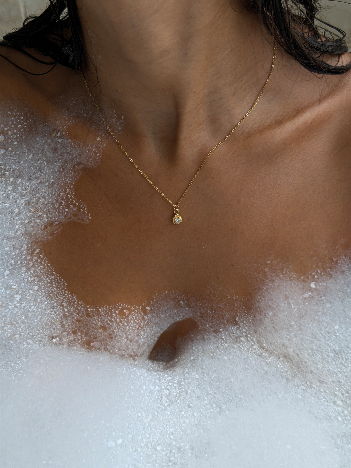 le petite necklace 18k gold PVD plated steel