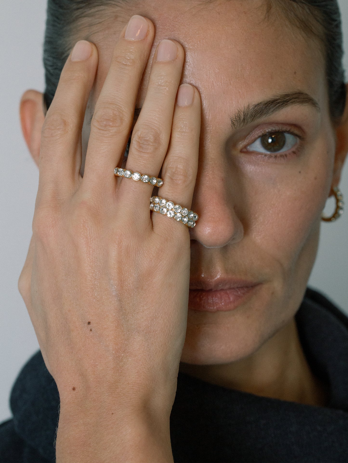 lotus ring 18k gold plated brass