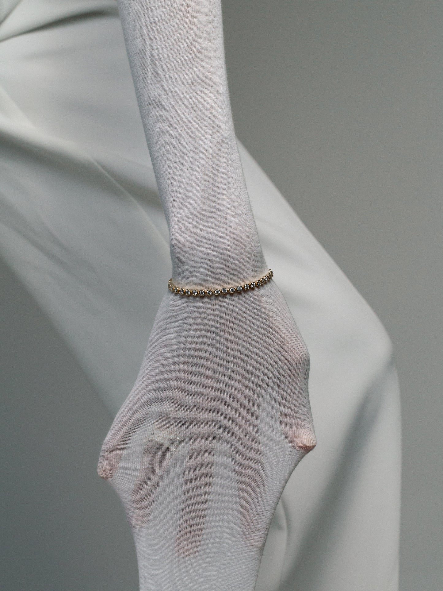 lotus bracelet 18k gold plated brass