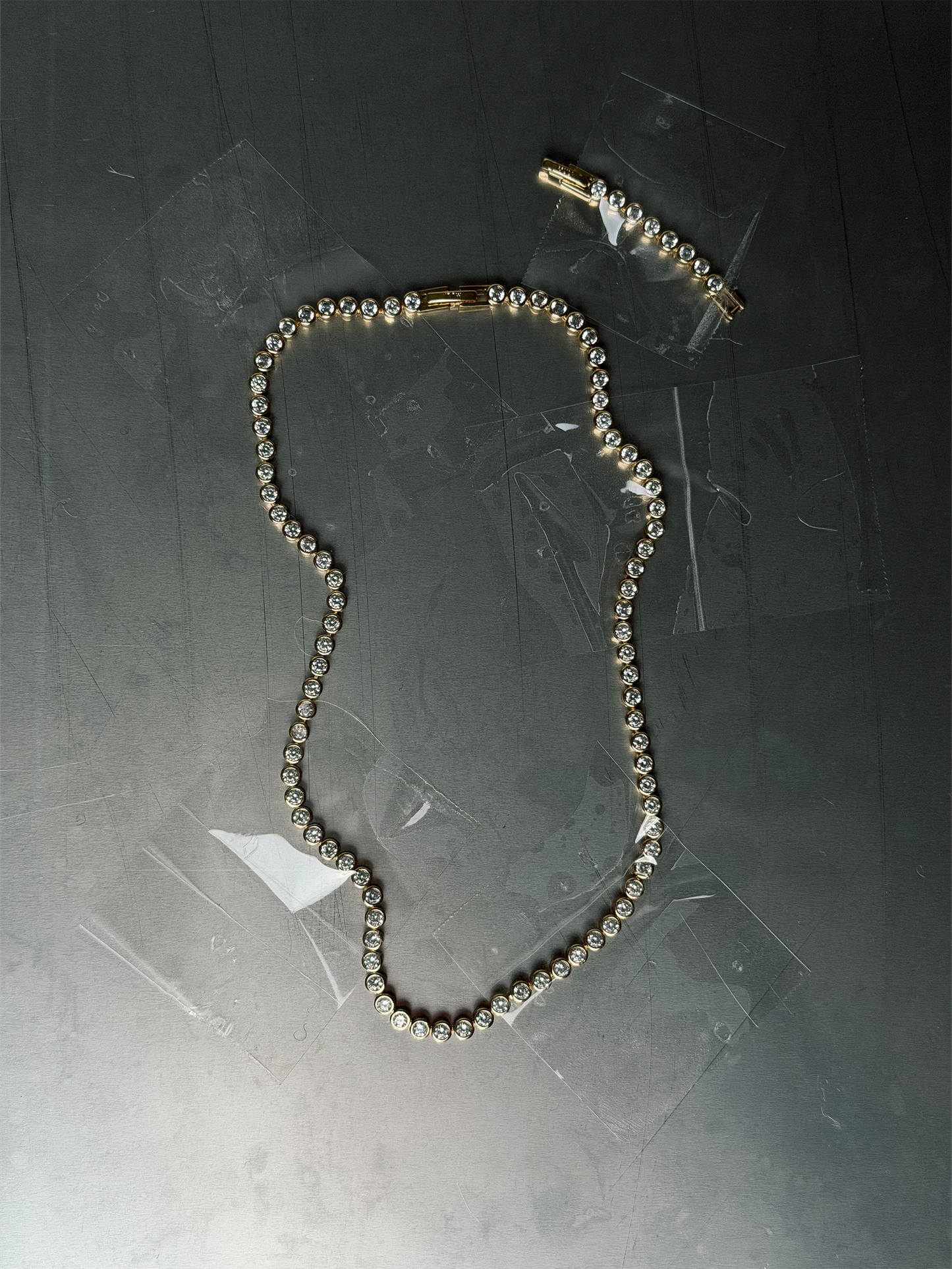 lotus necklace 18k gold plated brass