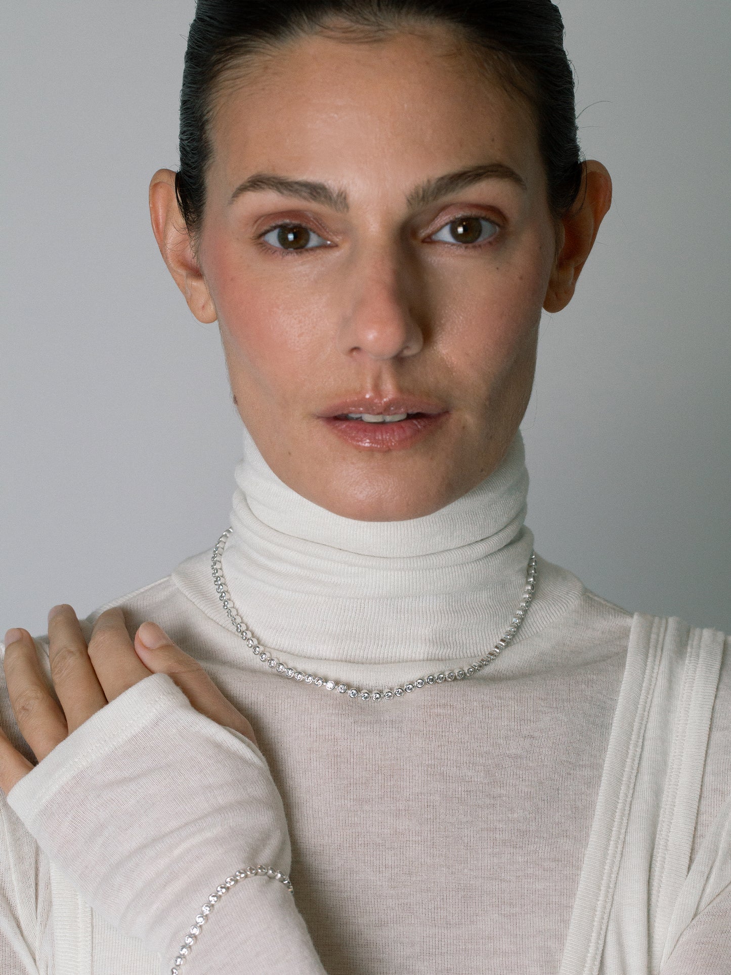 lotus necklace 925 silver plated brass