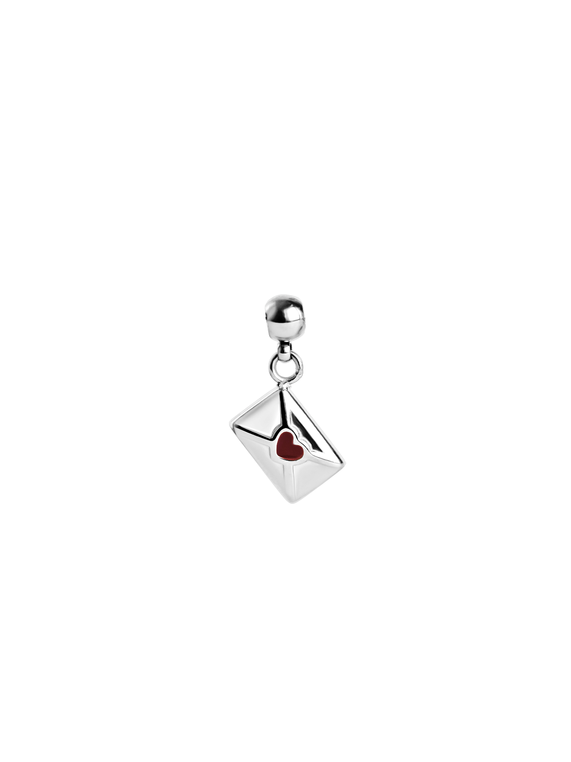 love letter charm 925 silver plated stainless steel
