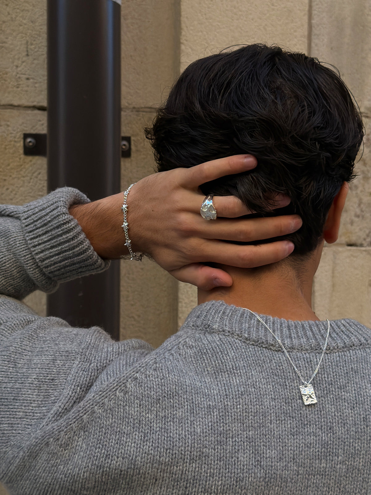 ludwig blomqvist star ring, star bracelet, star necklace 925 silver plated stainless steel