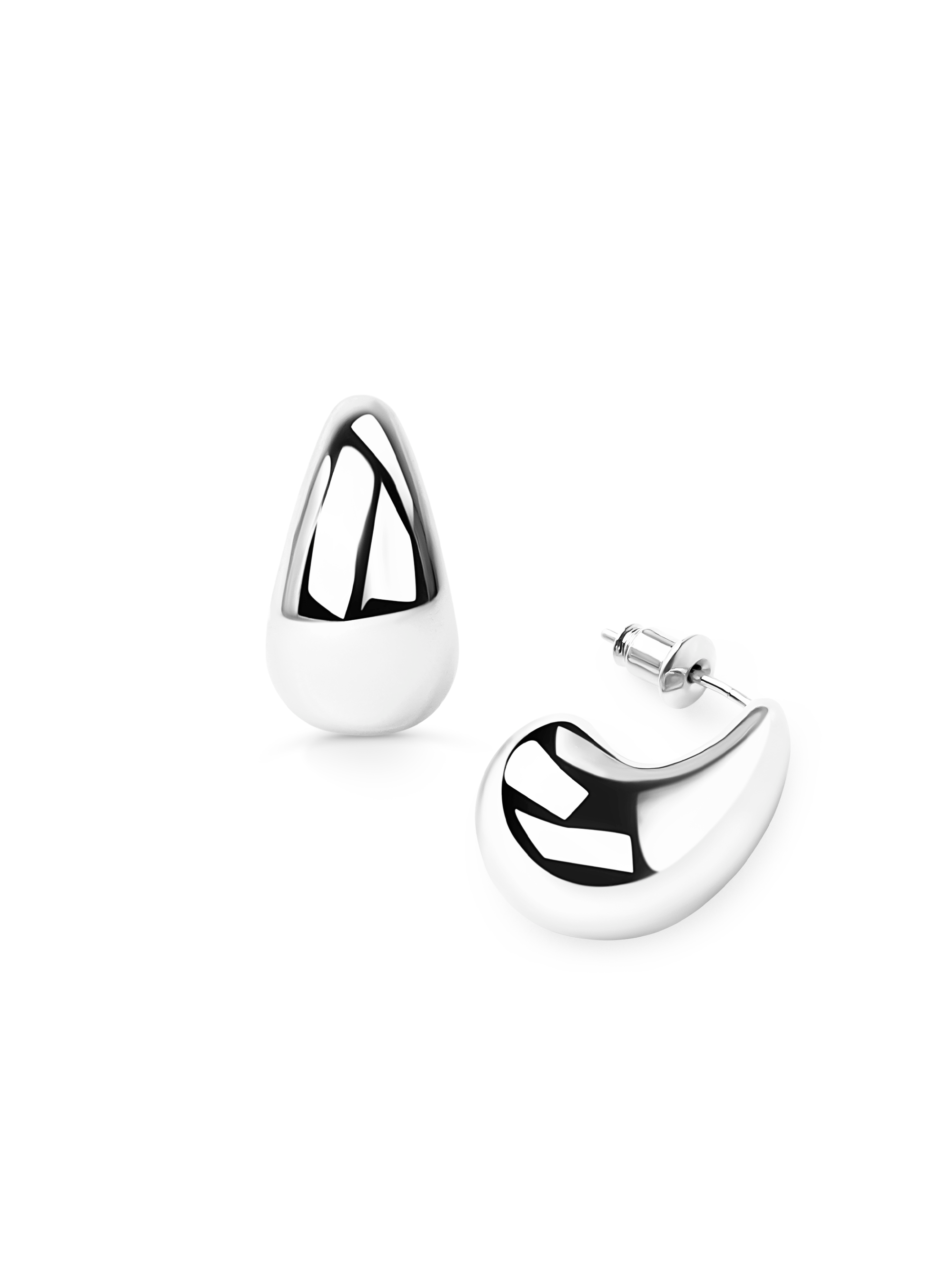 maxi drop earring 925 silver plated brass