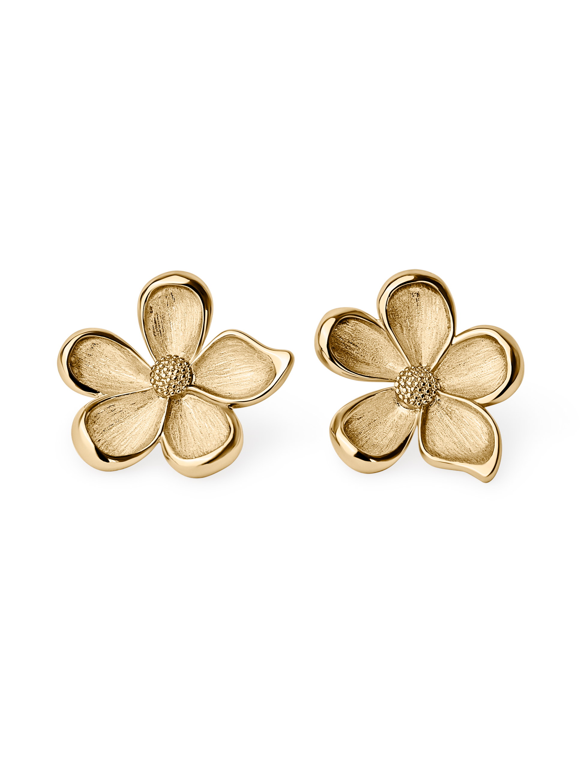 Maxi Flower Earring 18k gold plated brass