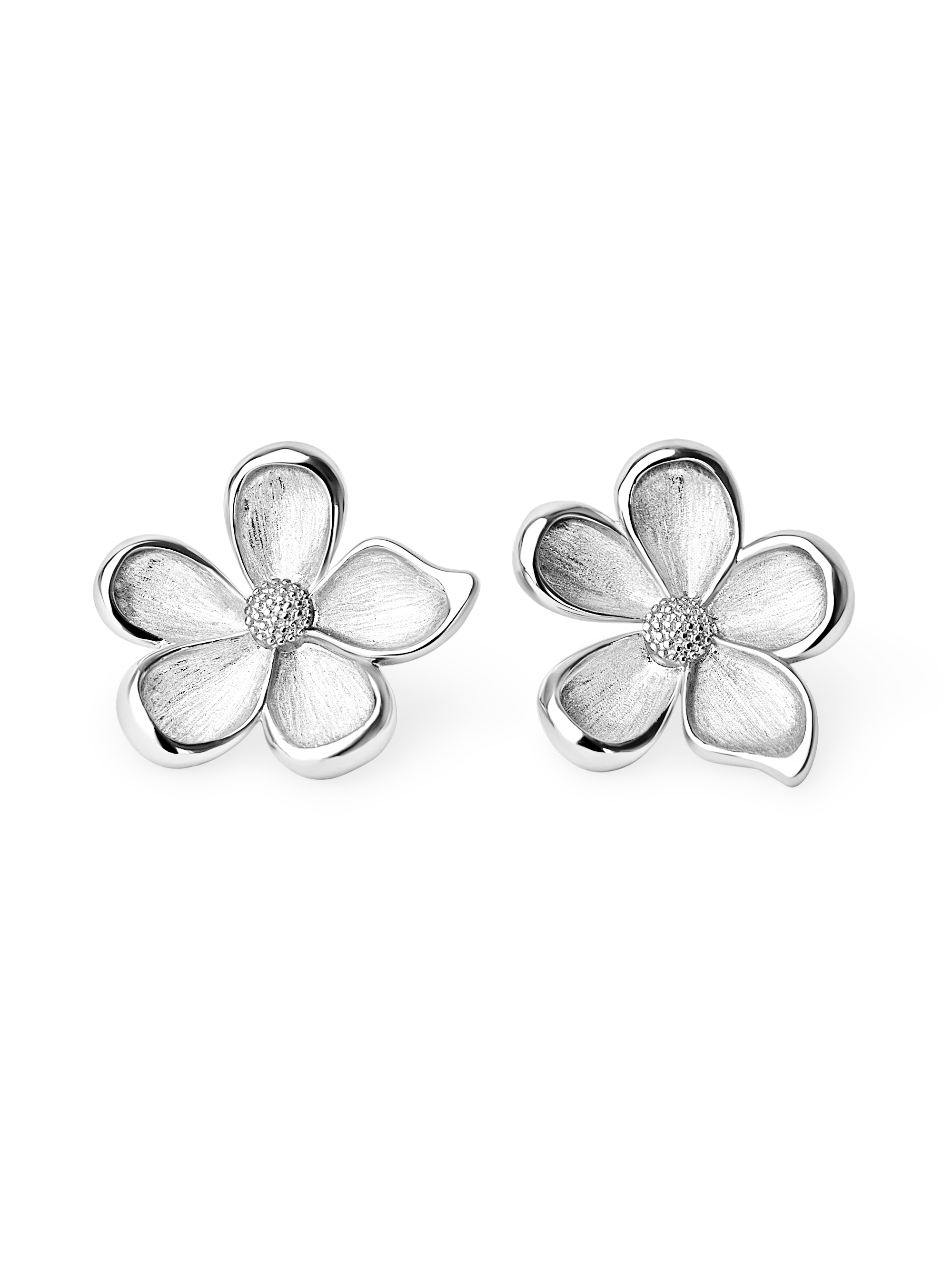 Maxi Flower Earrings 925 silver plated brass
