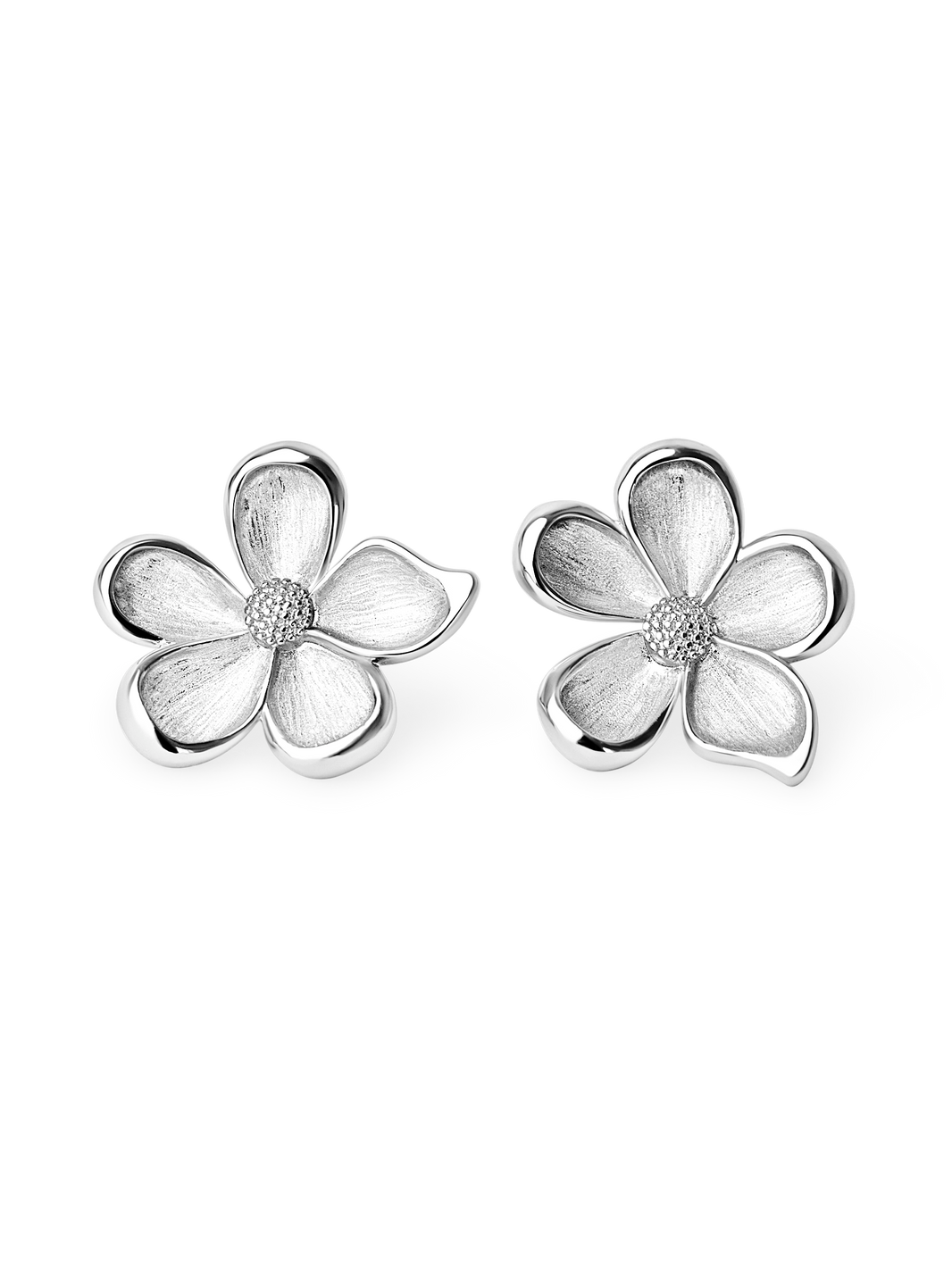Maxi Flower Earrings 925 silver plated brass