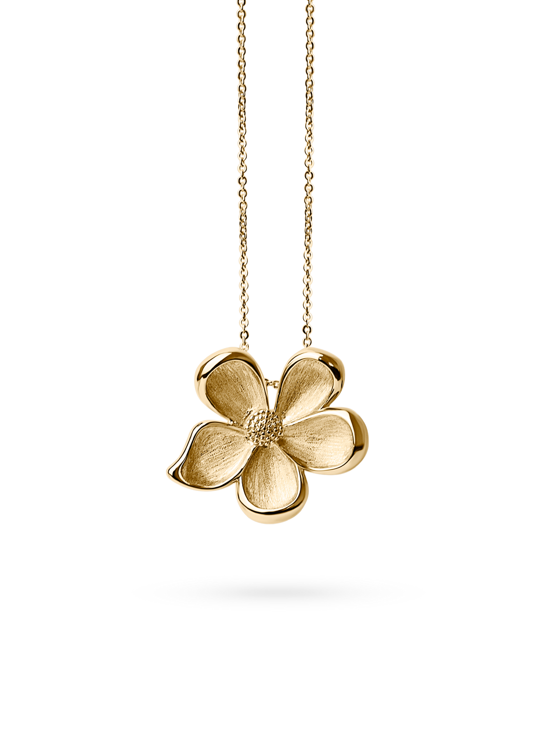 Maxi Flower Necklace 18k gold plated brass