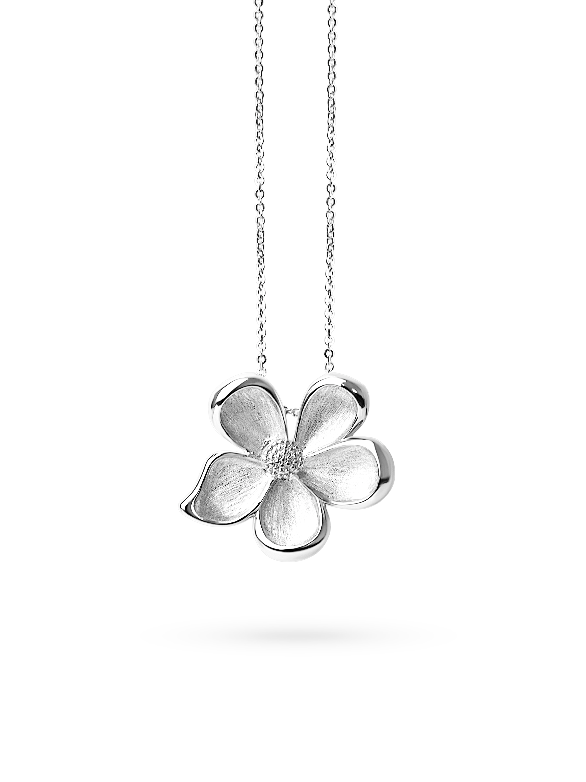 Maxi Flower Necklace 925 silver plated brass 