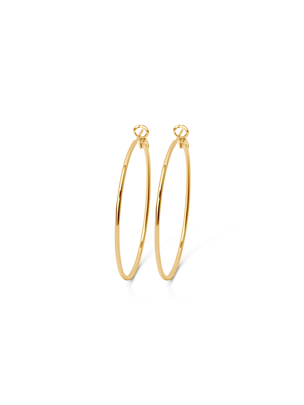 maxi hoops 18k plated brass 