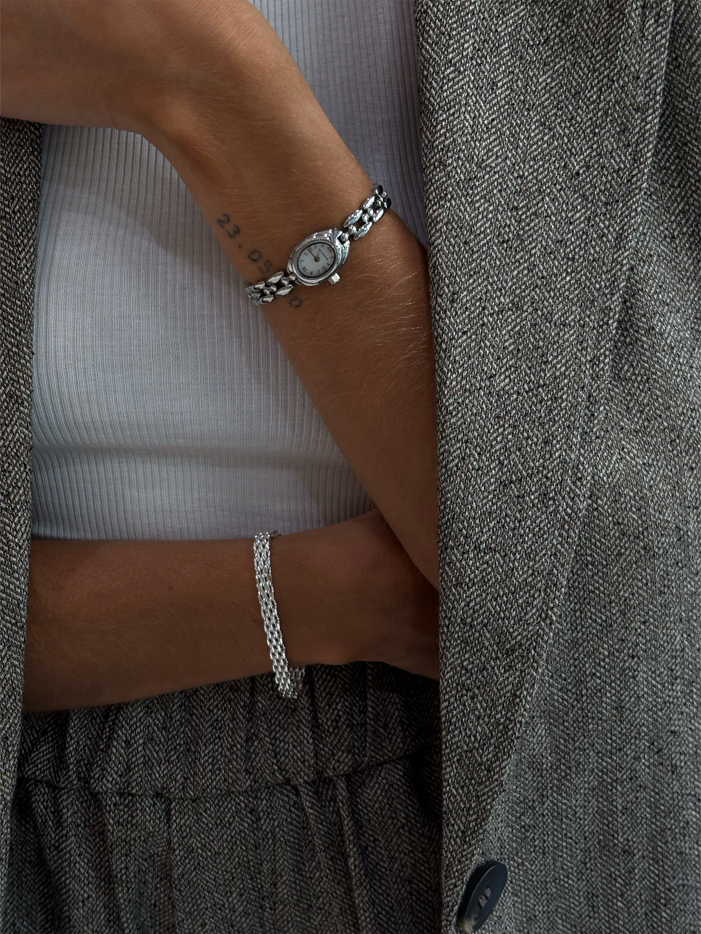 Mesh Link Bracelet Silver