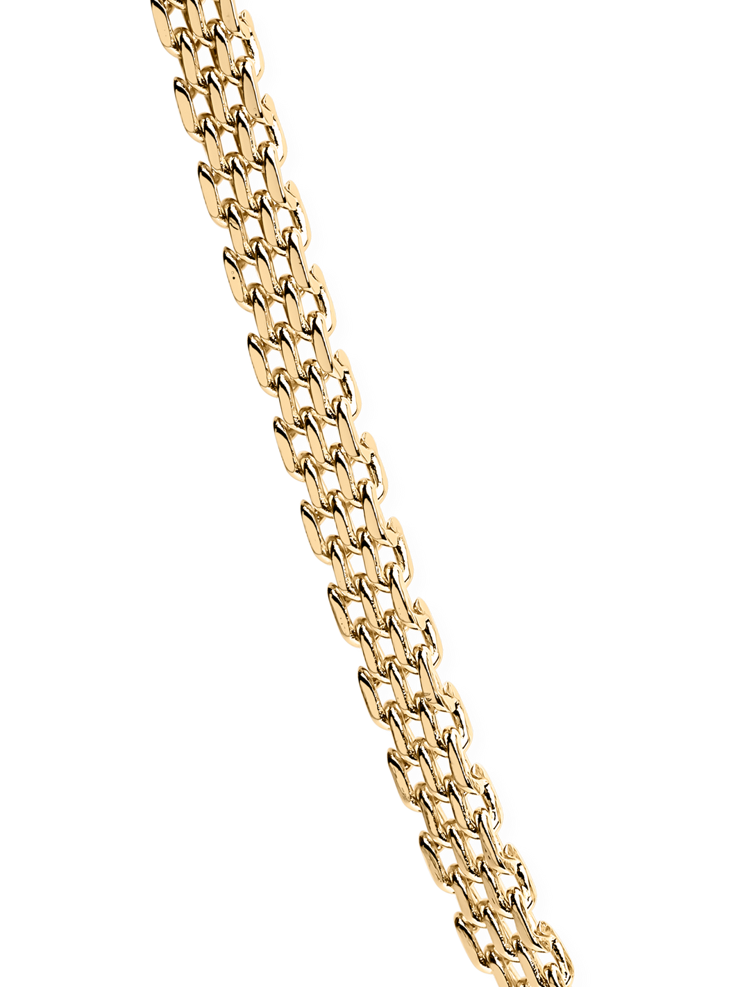 Mesh Link Bracelet in 18k gold plated brass