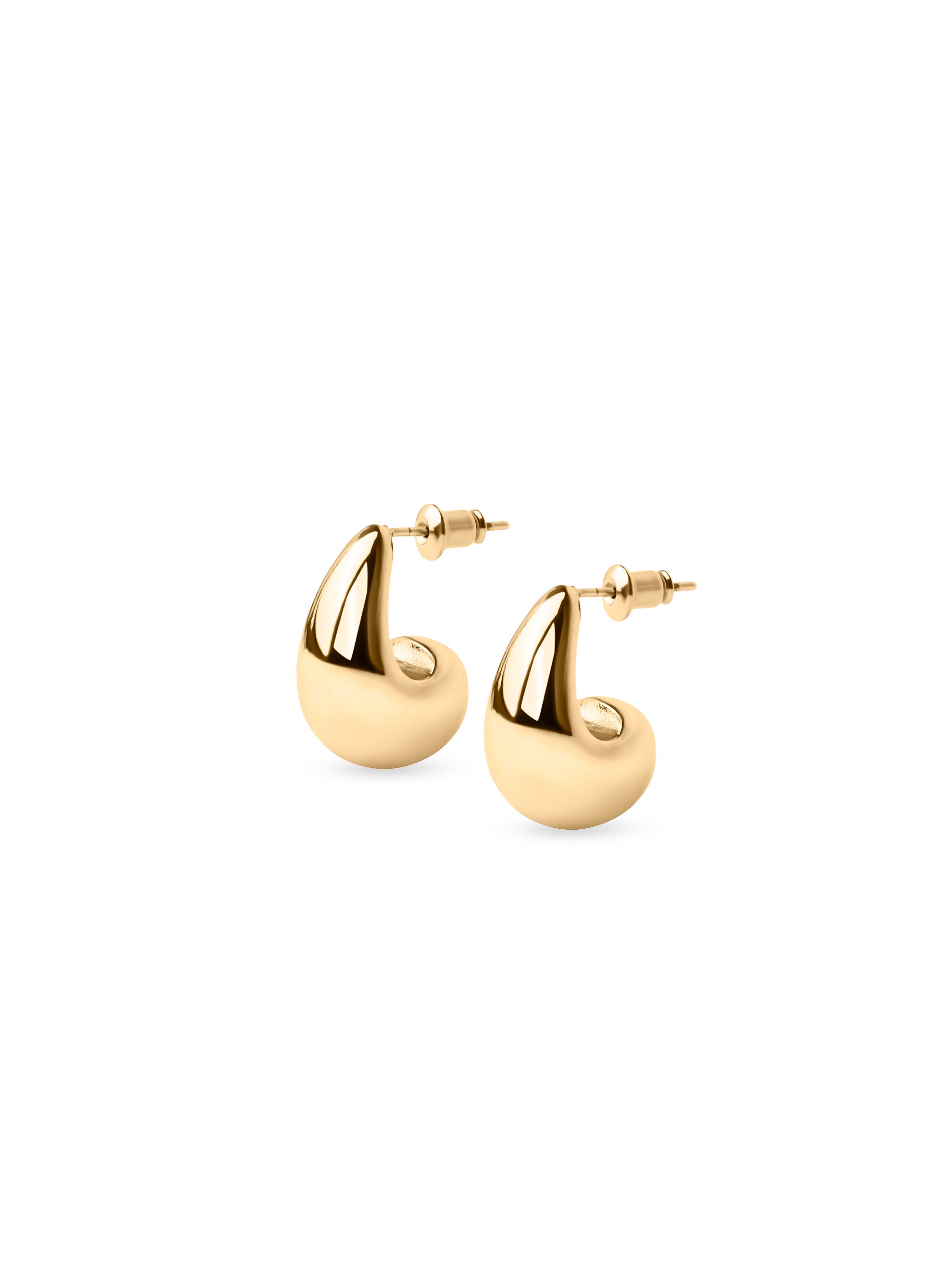Midi Drop Earrings 18k gold plated brass