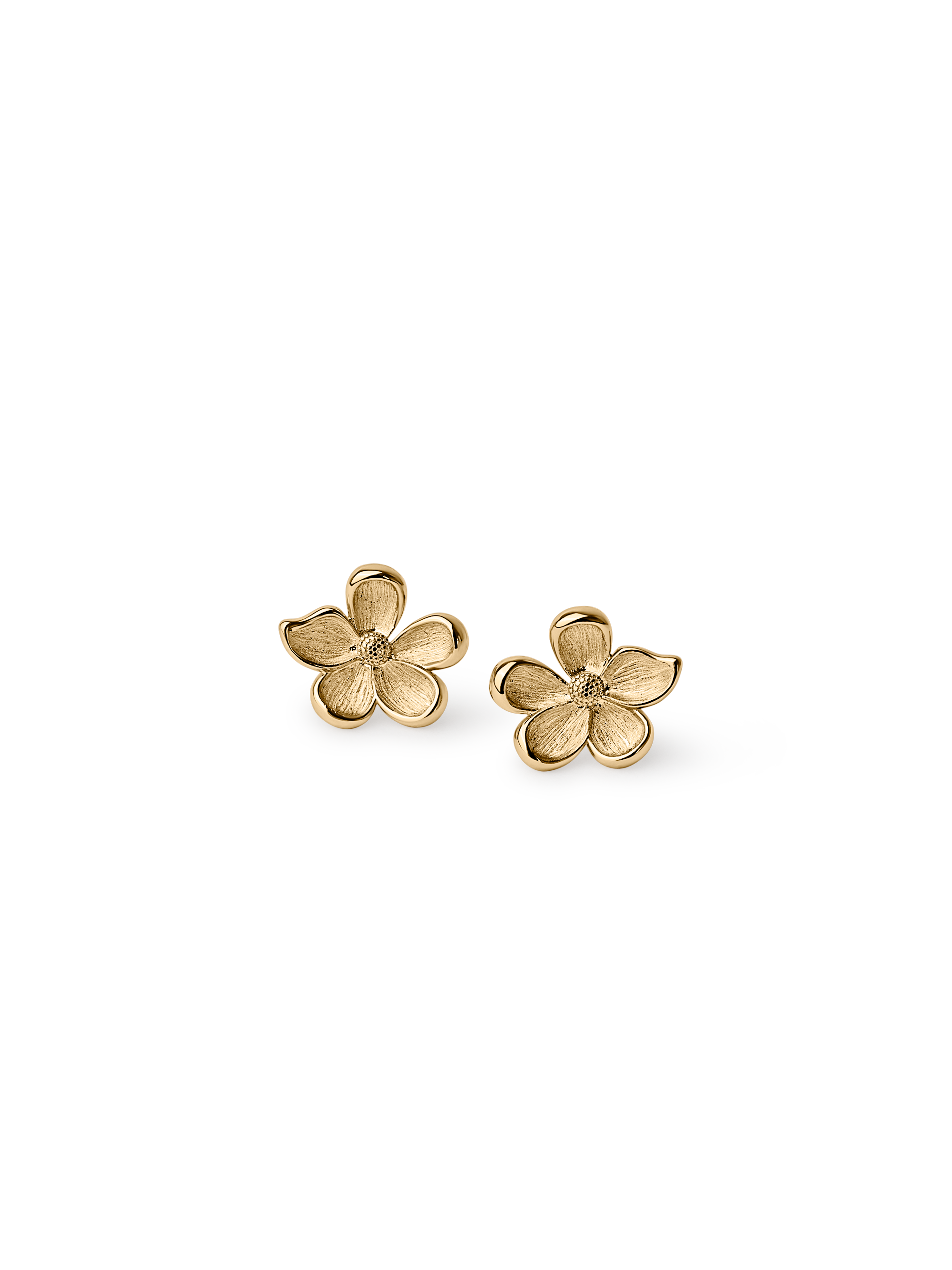 Midi Flower Earring 18k gold plated brass