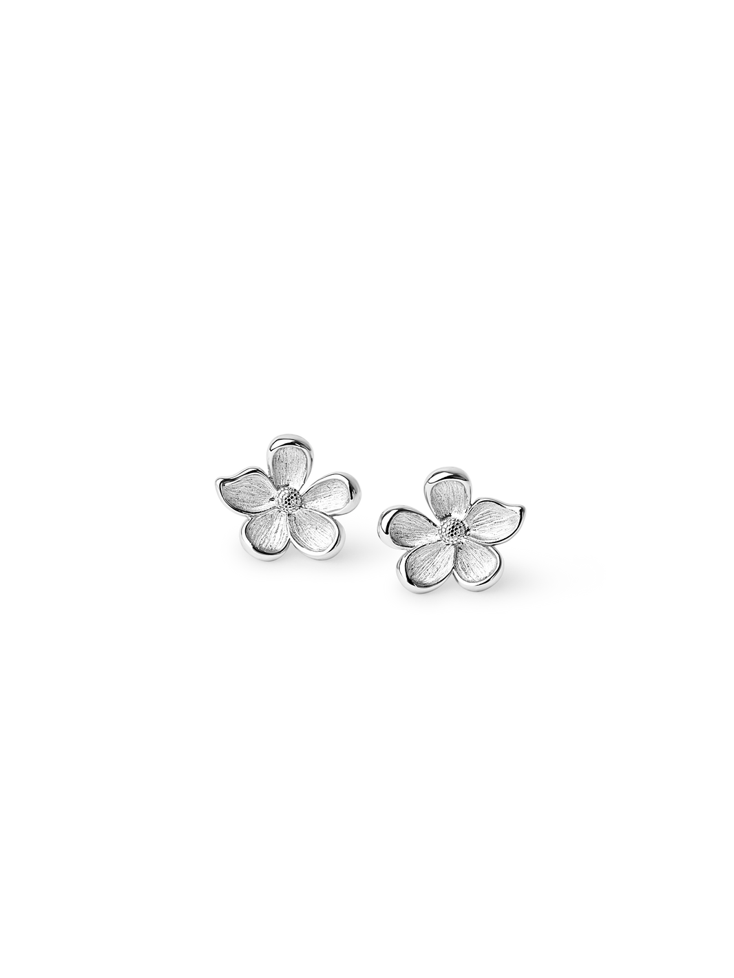 Midi Flower Earrings 925 silver plated brass