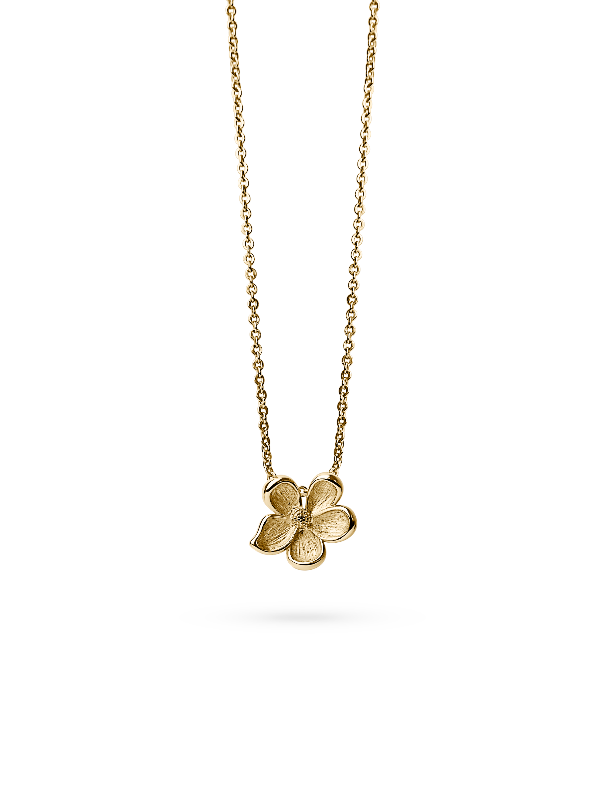 Midi Flower Necklace 18k gold plated brass
