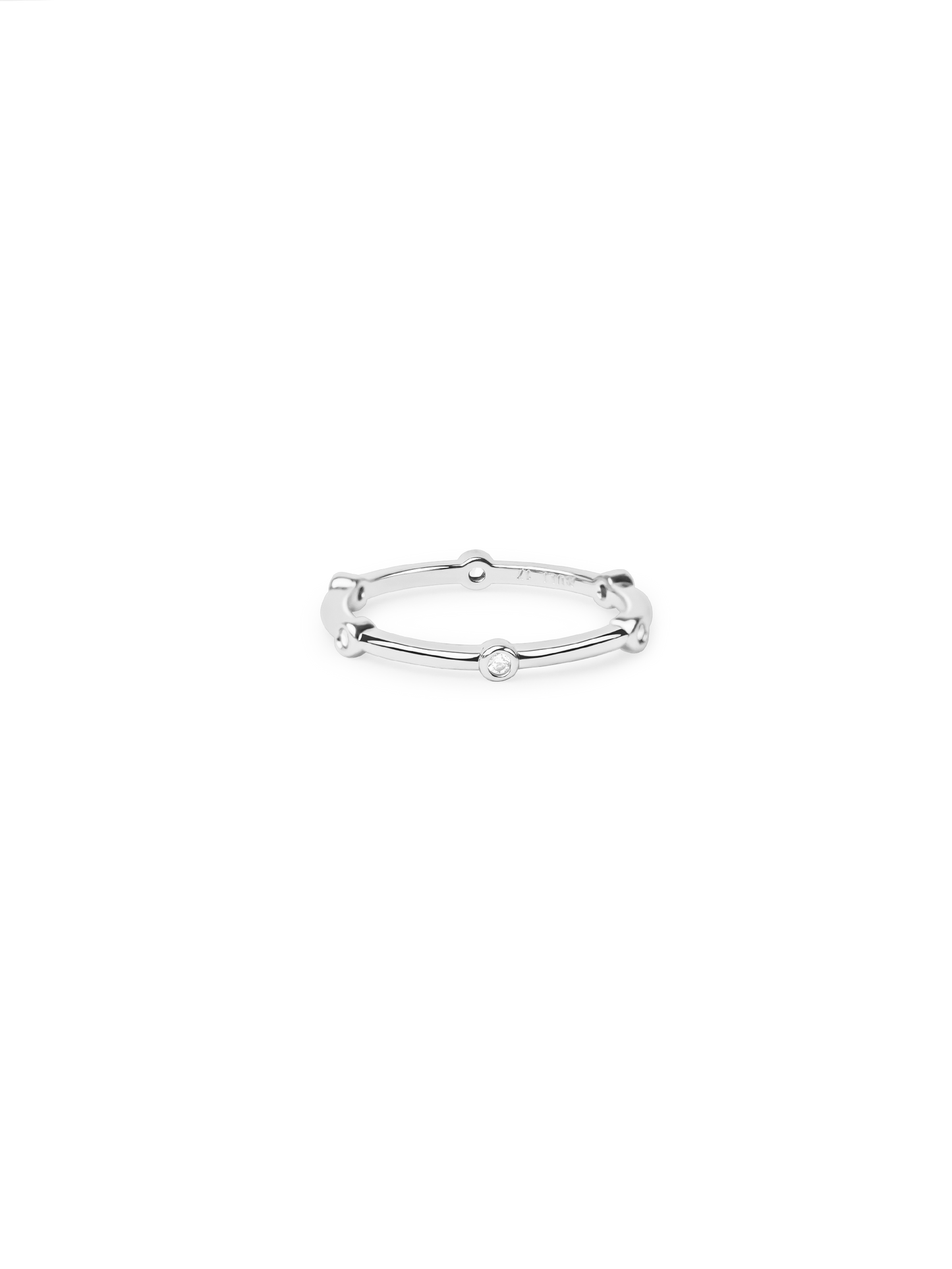 milgrain ring 925 silver plated brass