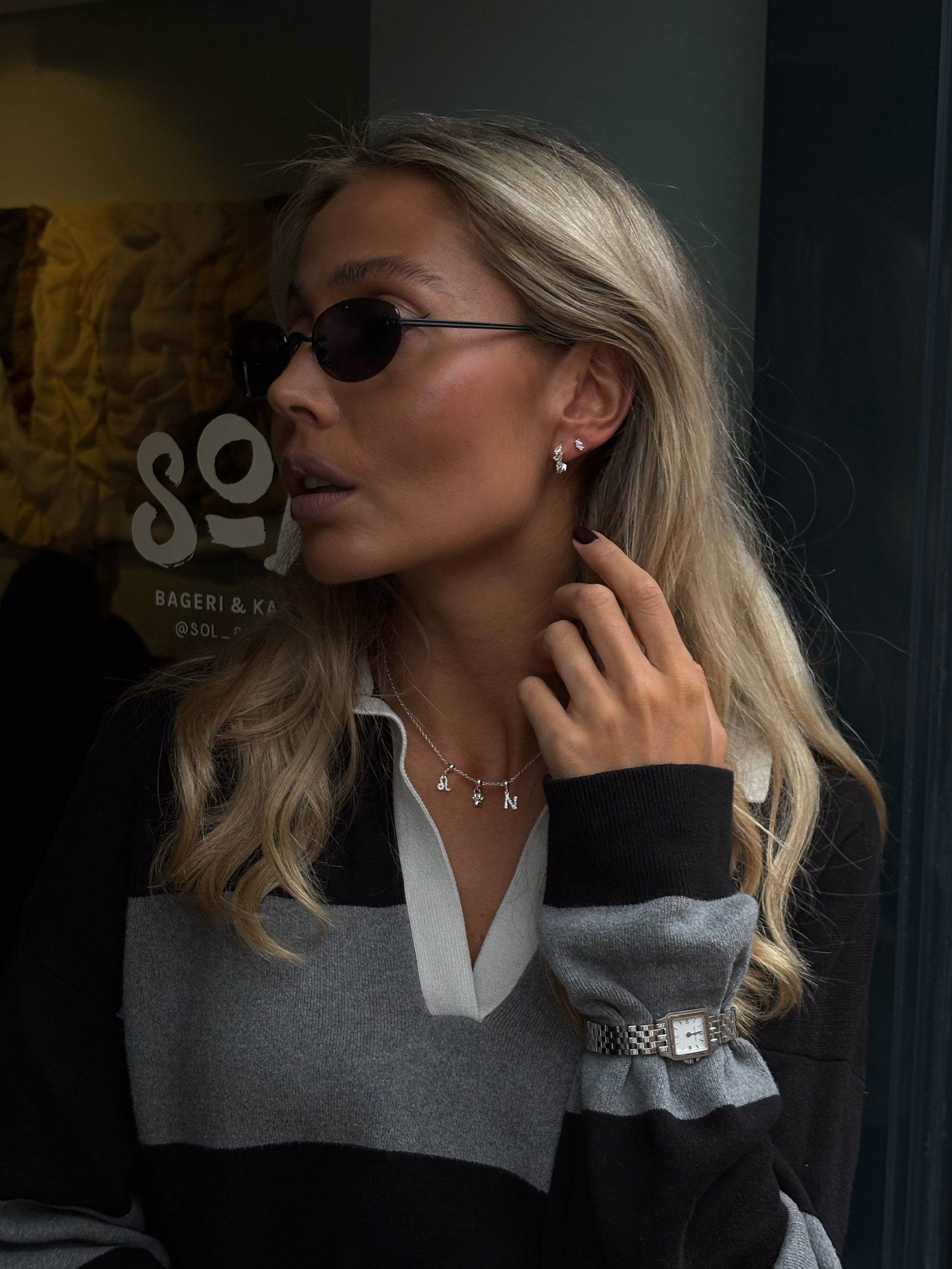 eclipse huggies 925 silver plated brass