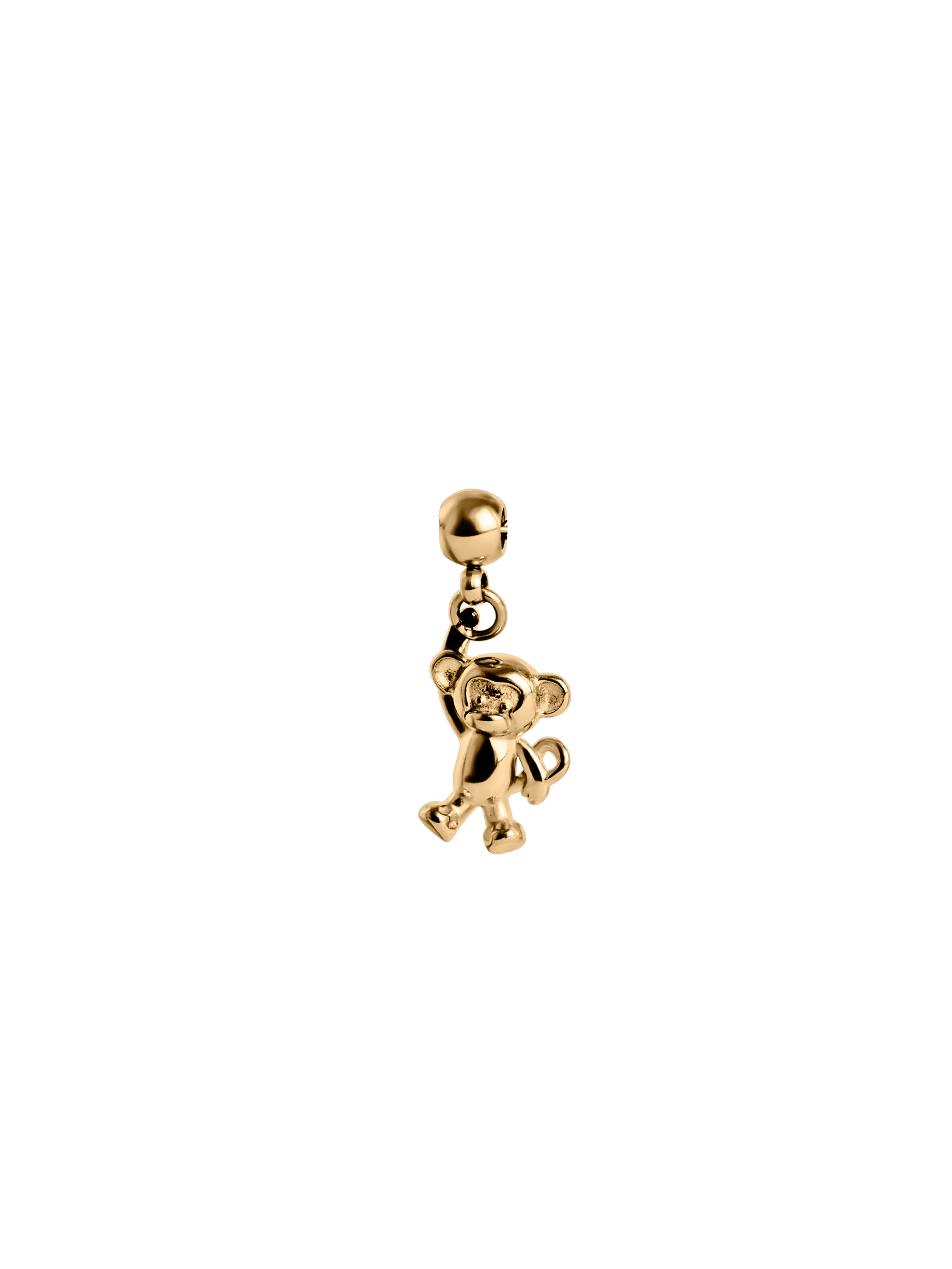 monkey charm Waterproof 18k gold PVD plated steel